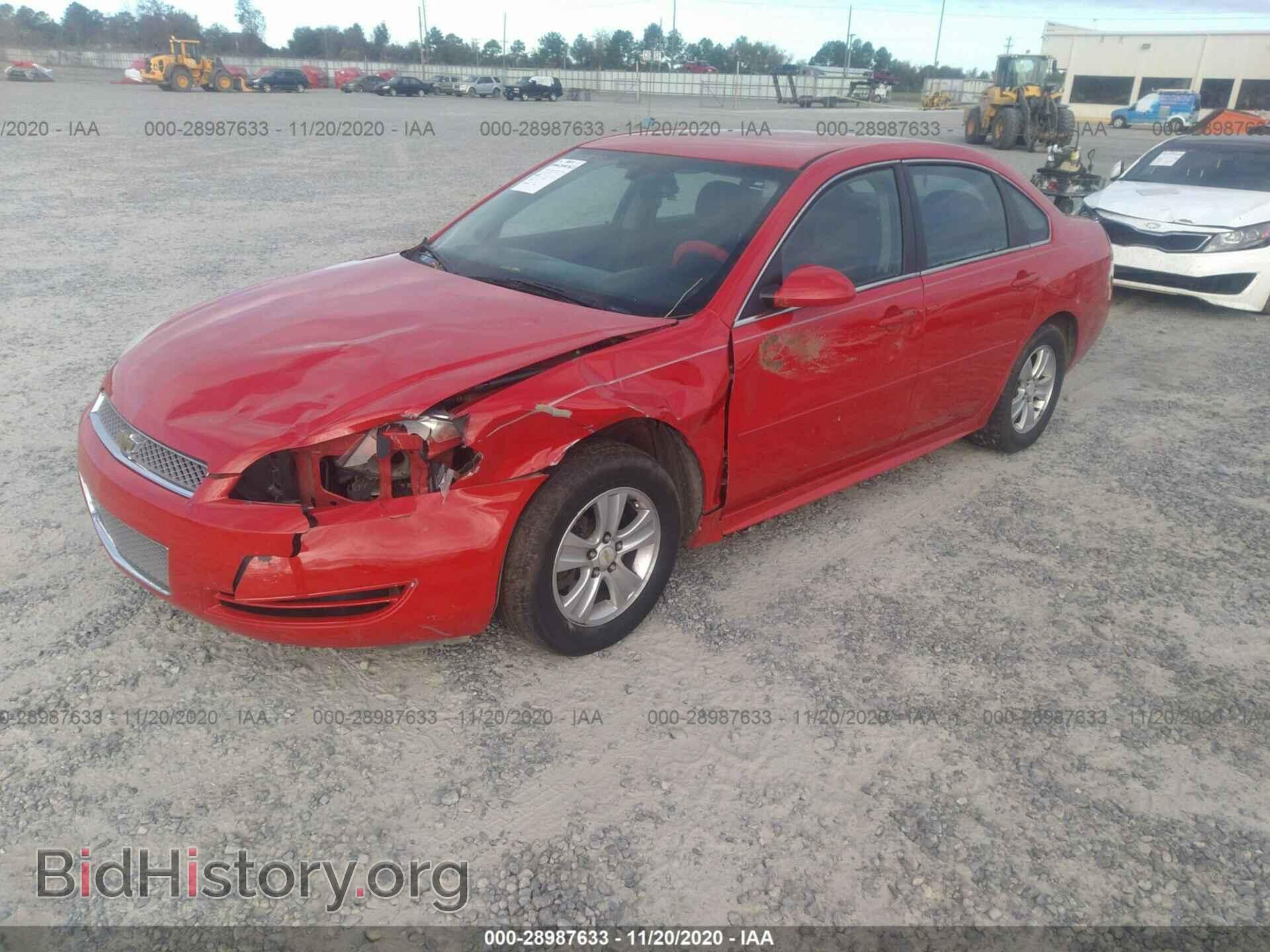 2013 CHEVROLET IMPALA - VIN: 2G1WF5E38D1239582 - Фото 2