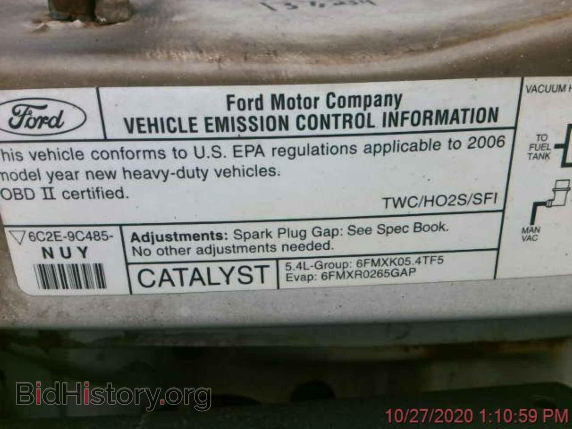 2006 FORD ECONOLINE CARGO VAN - VIN: 1FTSE34L36HA71641 - Фото 6