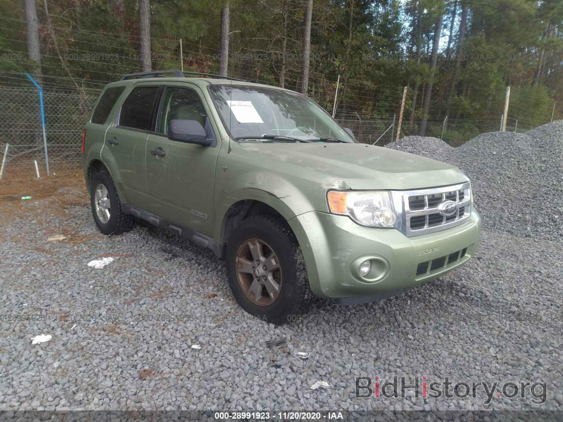 Photo 1FMCU03168KB67500 - FORD ESCAPE 2008