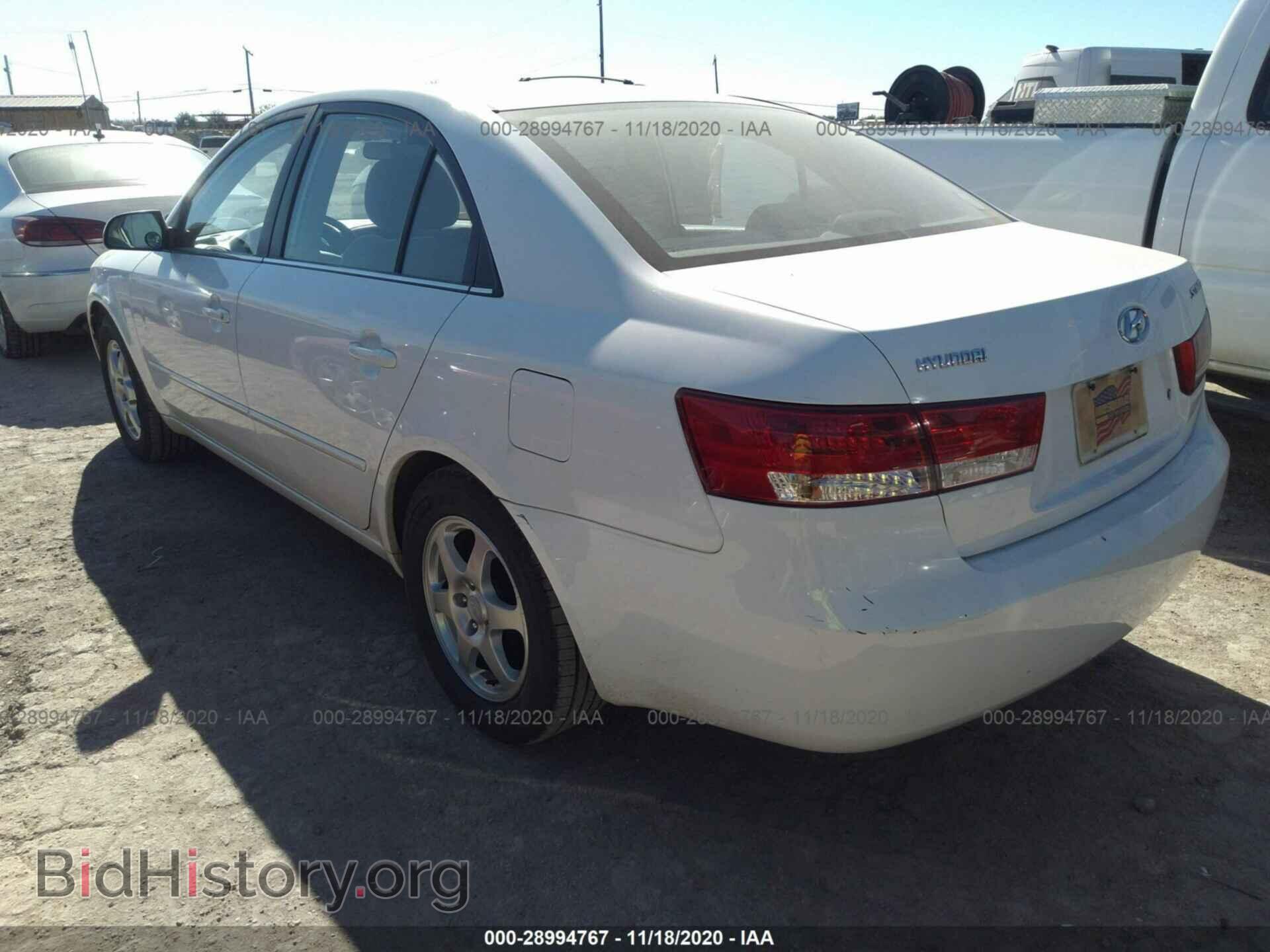 2006 HYUNDAI SONATA - VIN: 5NPEU46C66H065529 - Фото 3