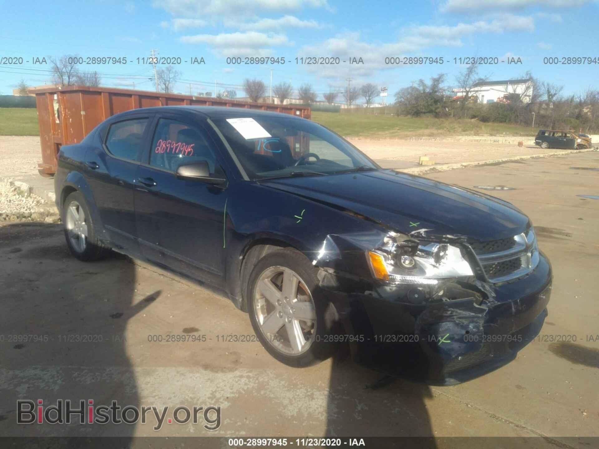 Фотография 1C3CDZAB1DN741289 - DODGE AVENGER 2013