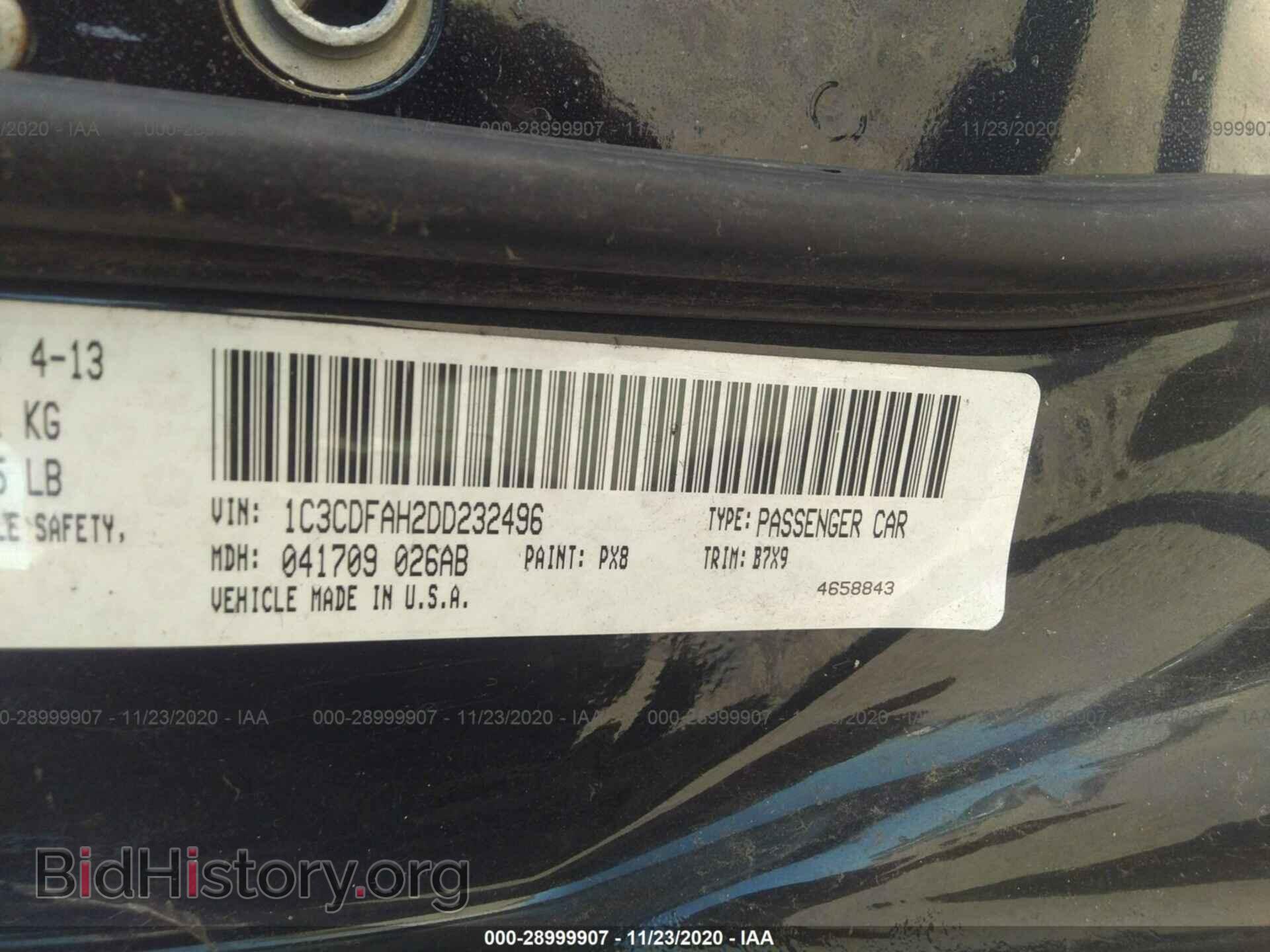 2013 DODGE DART - VIN: 1C3CDFAH2DD232496 - Фото 9