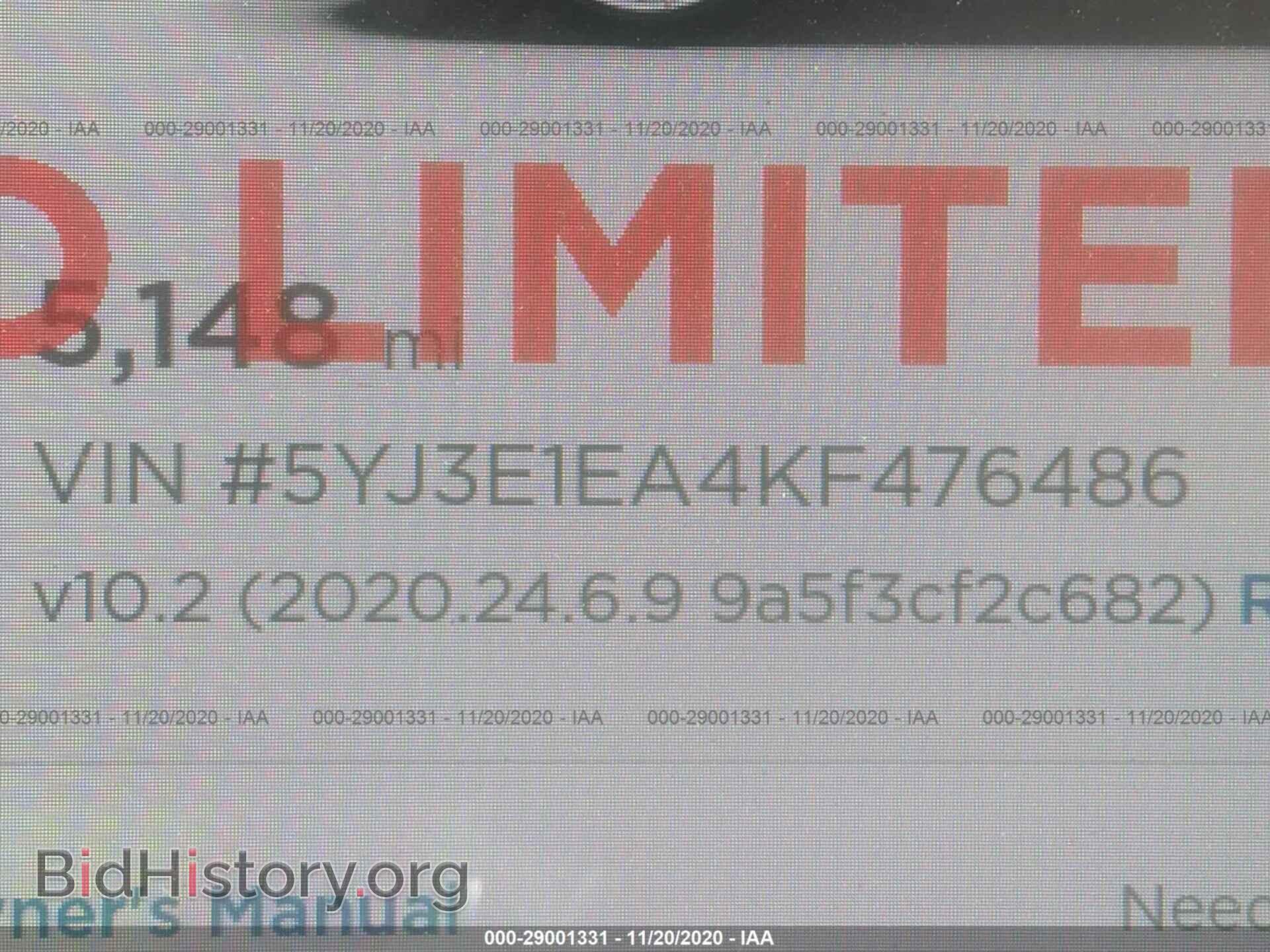 2019 TESLA MODEL 3 - VIN: 5YJ3E1EA4KF476486 - Photo 7