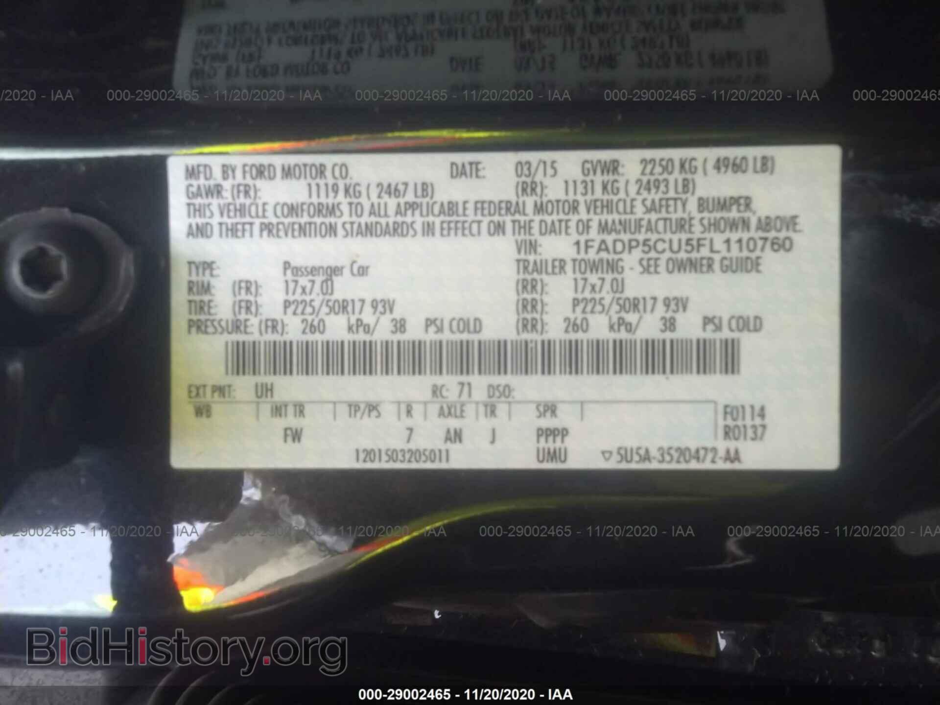 2015 FORD C-MAX ENERGI - VIN: 1FADP5CU5FL110760 - Photo 9
