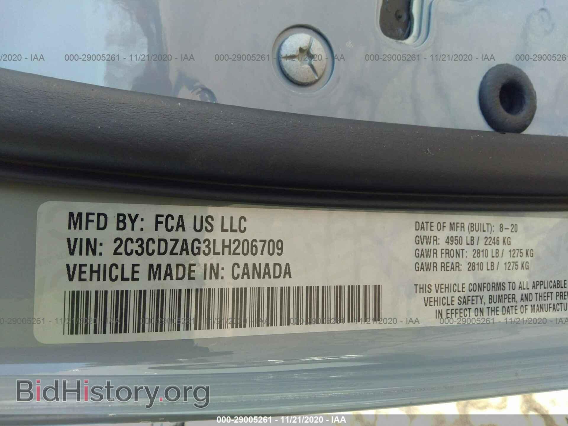2020 DODGE CHALLENGER - VIN: 2C3CDZAG3LH206709 - Photo 9