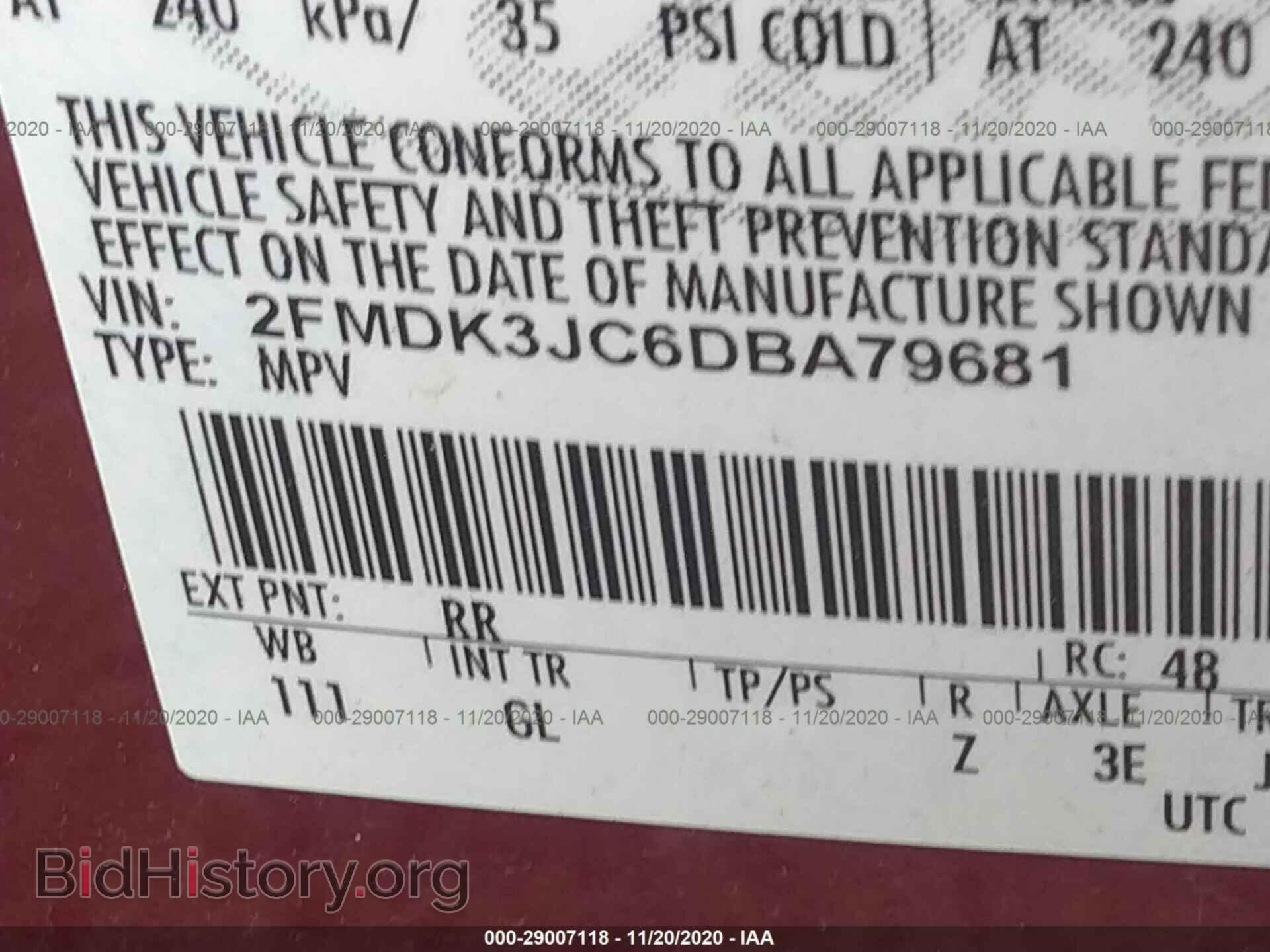 2013 FORD EDGE - VIN: 2FMDK3JC6DBA79681 - Photo 9