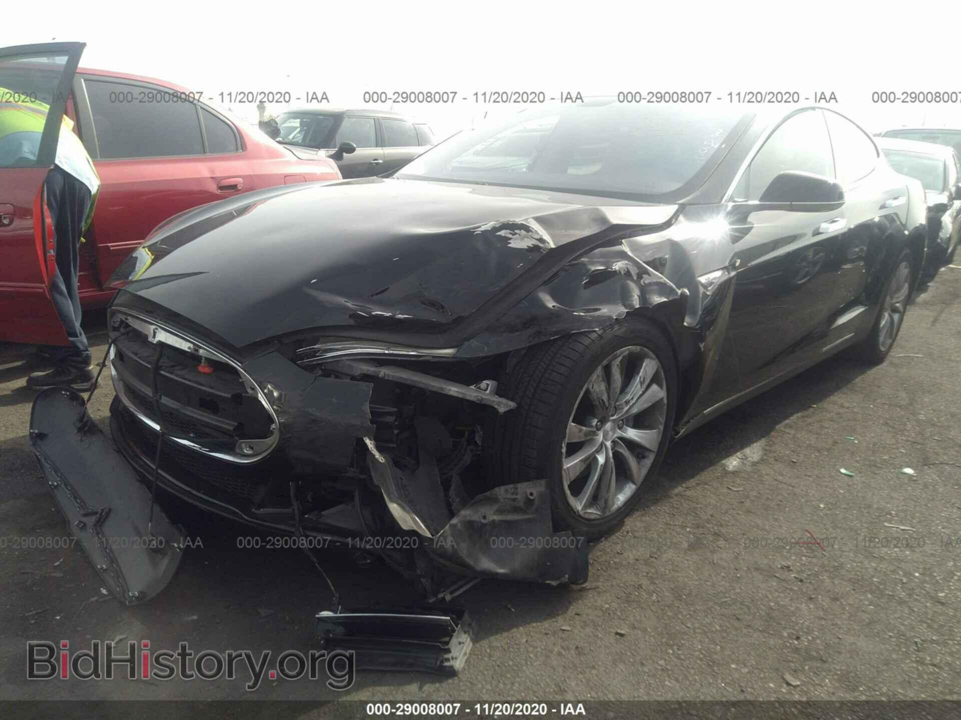 2014 TESLA MODEL S - VIN: 5YJSA1H13EFP38392 - Фото 2
