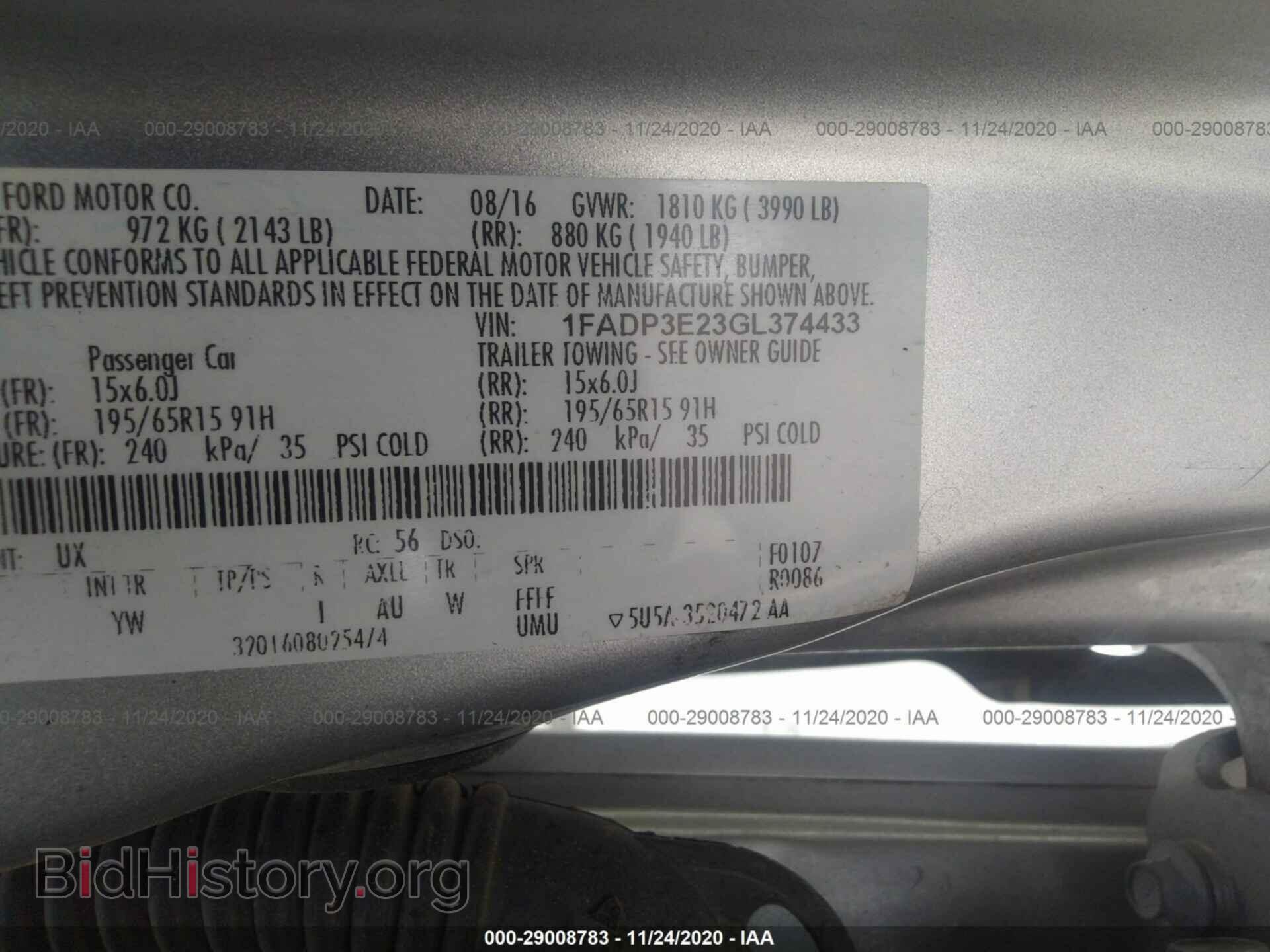 2016 FORD FOCUS - VIN: 1FADP3E23GL374433 - Photo 9