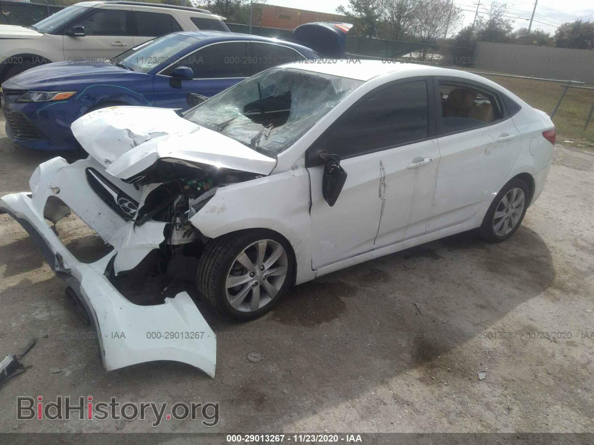 2014 HYUNDAI ACCENT - VIN: KMHCU4AE3EU737773 - Фото 2