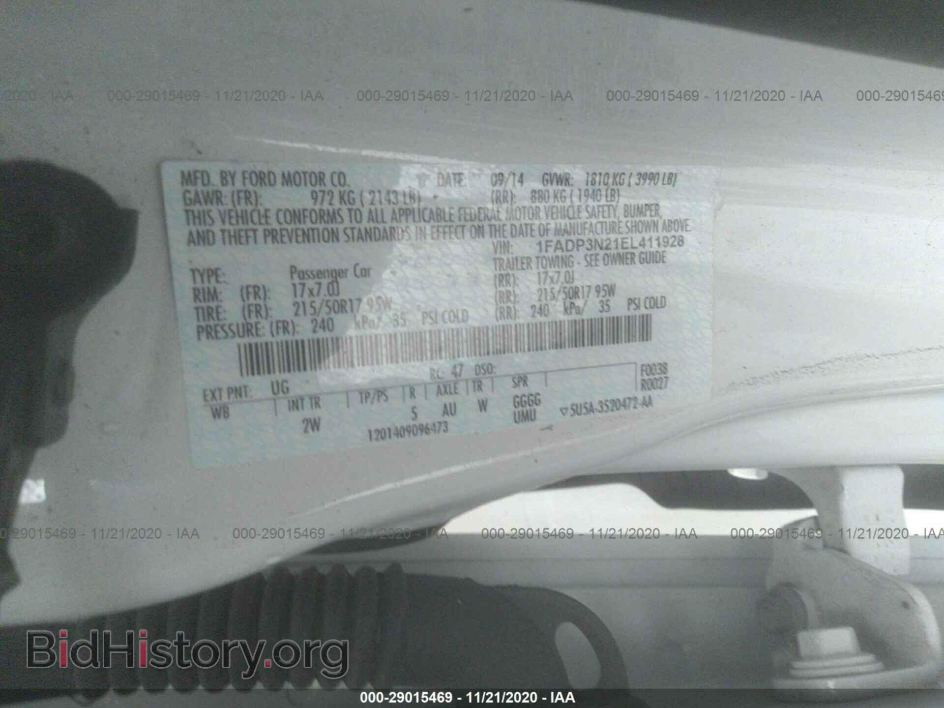 2014 FORD FOCUS - VIN: 1FADP3N21EL411928 - Photo 9