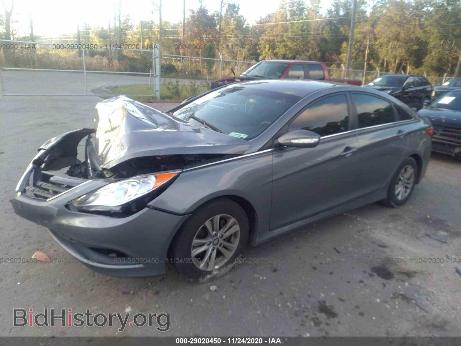 2014 HYUNDAI SONATA - VIN: 5NPEB4AC0EH861947 - Фото 2