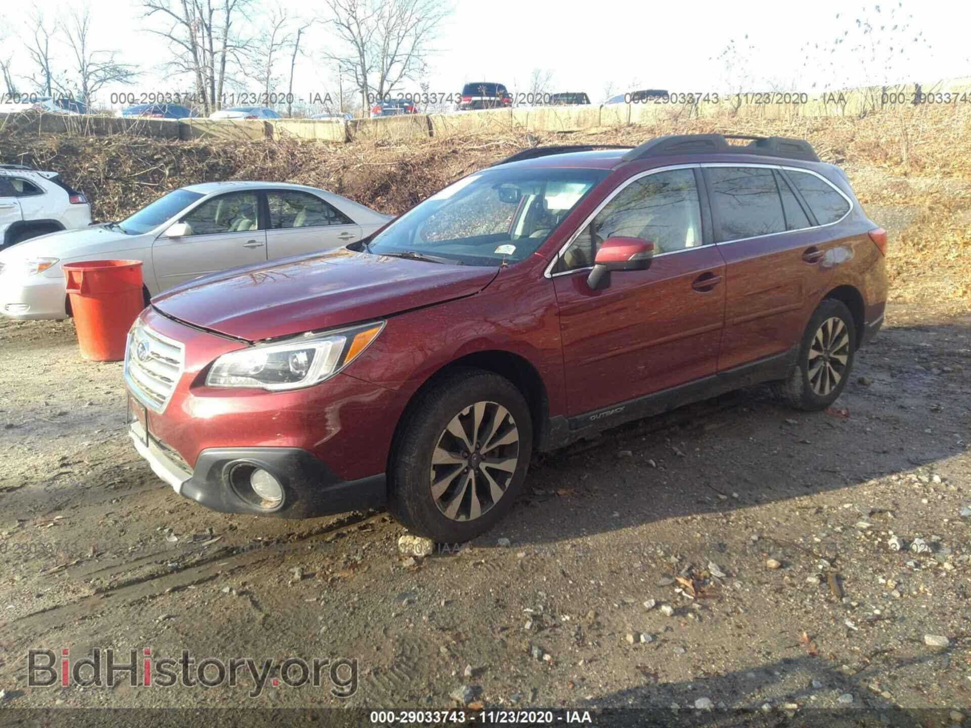 2015 SUBARU OUTBACK - VIN: 4S4BSALC2F3291408 - Фото 2
