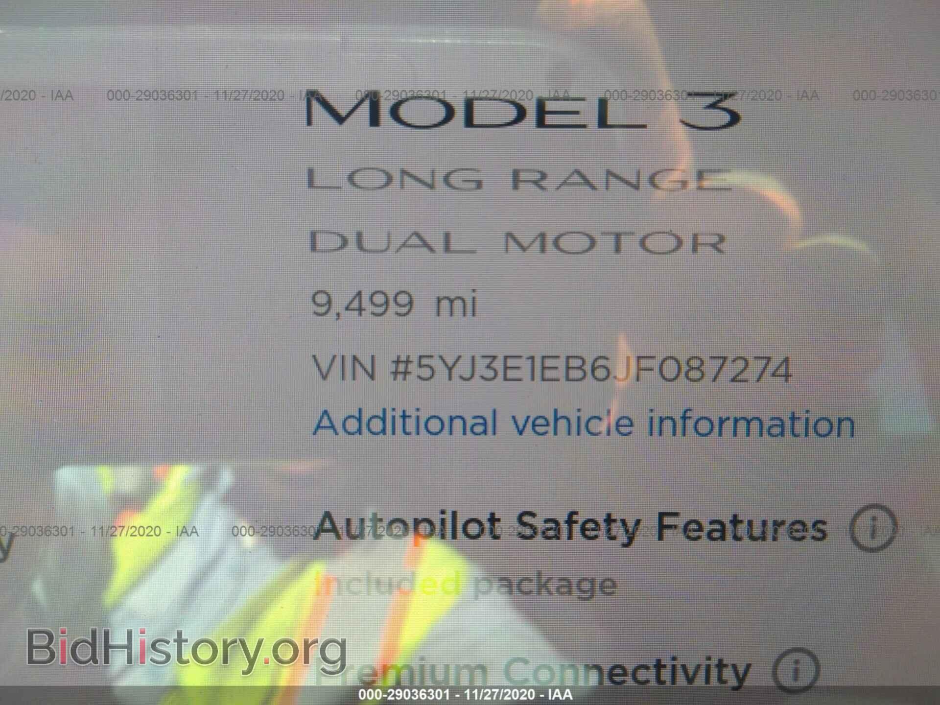 2018 TESLA MODEL 3 - VIN: 5YJ3E1EB6JF087274 - Photo 7