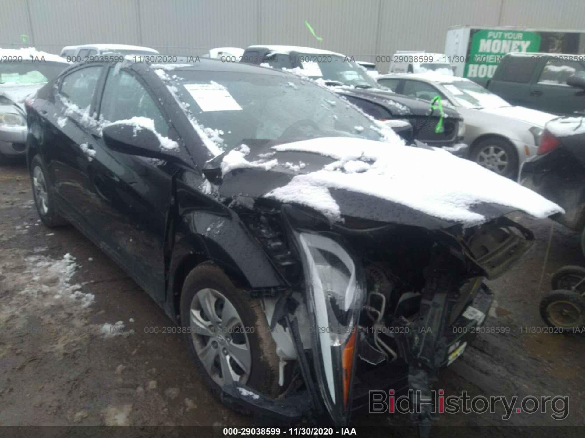 Photo 5NPDH4AE5GH757176 - HYUNDAI ELANTRA 2016