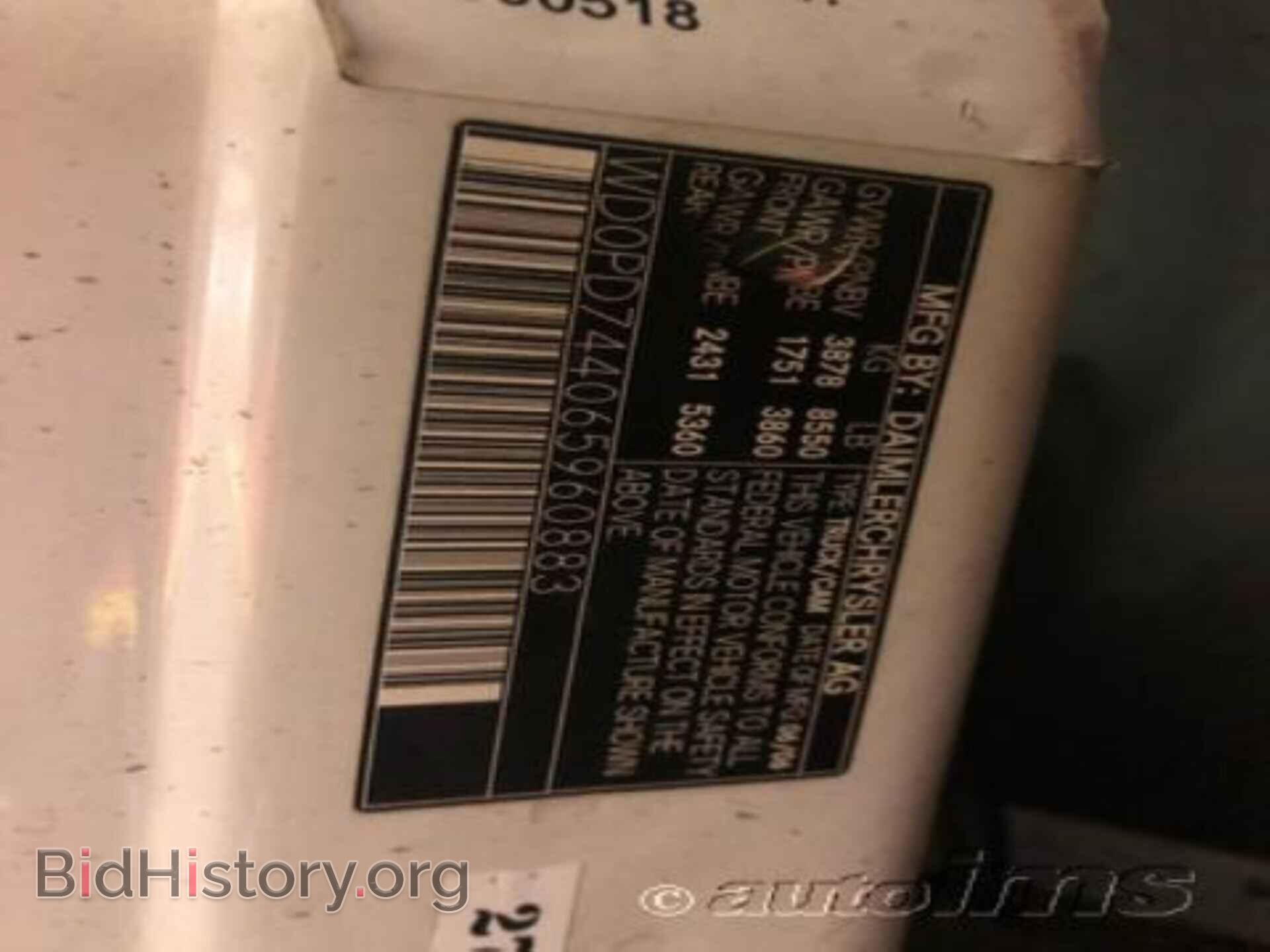2006 DODGE SPRINTER - VIN: WD0PD744065960883 - Фото 14