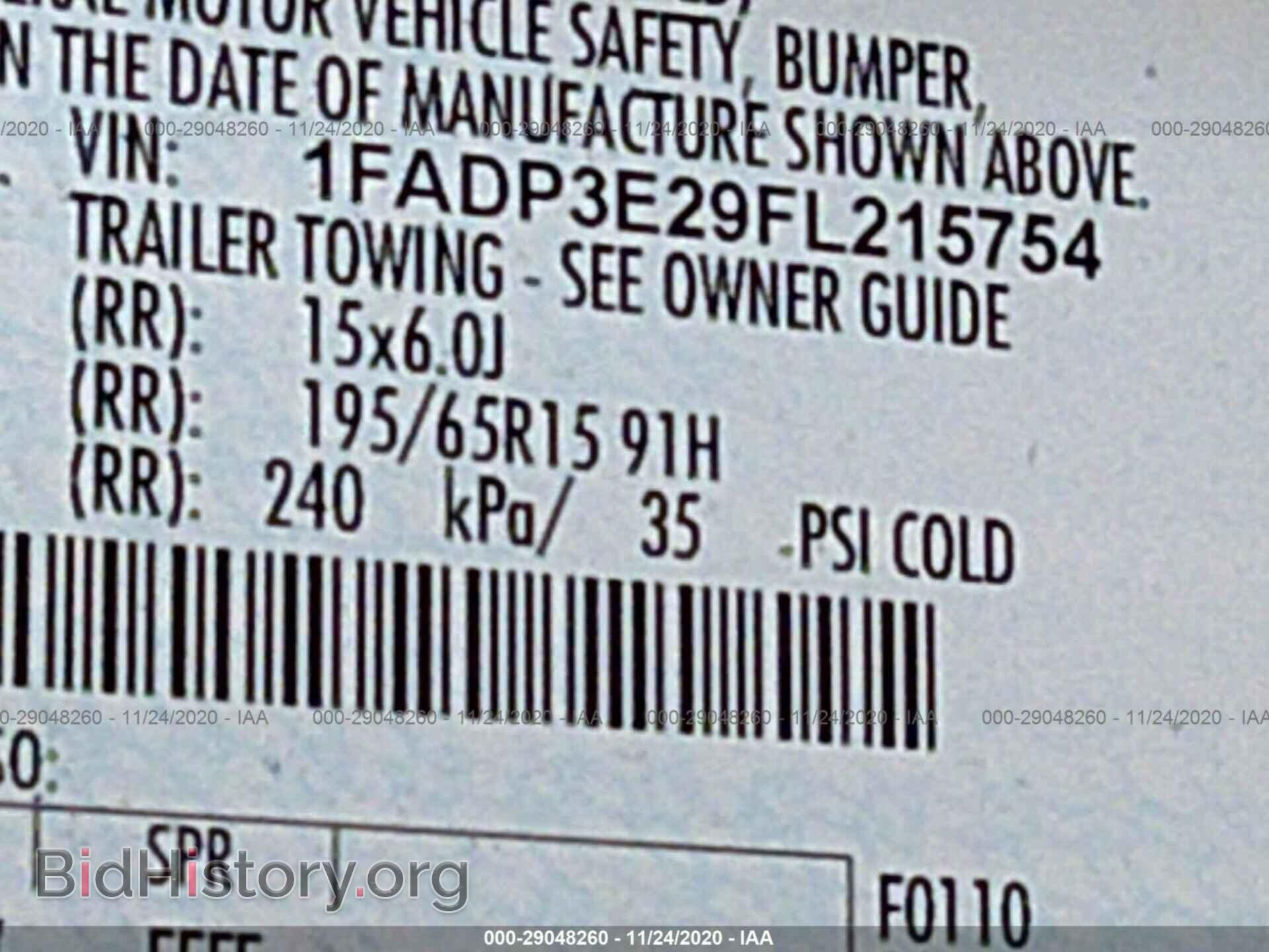 2015 FORD FOCUS - VIN: 1FADP3E29FL215754 - Фото 9