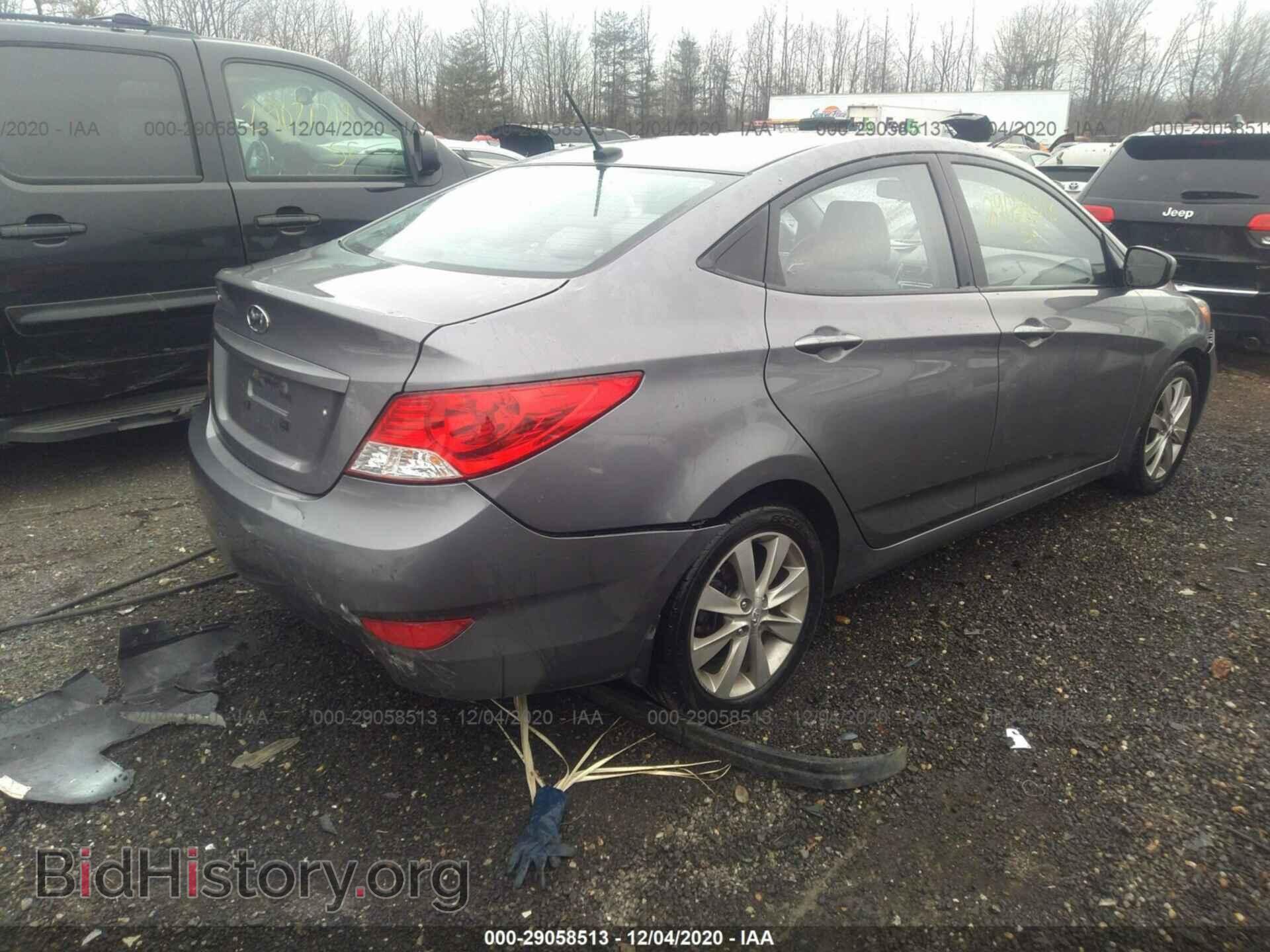 2014 HYUNDAI ACCENT - VIN: KMHCU4AE6EU612184 - Фото 4