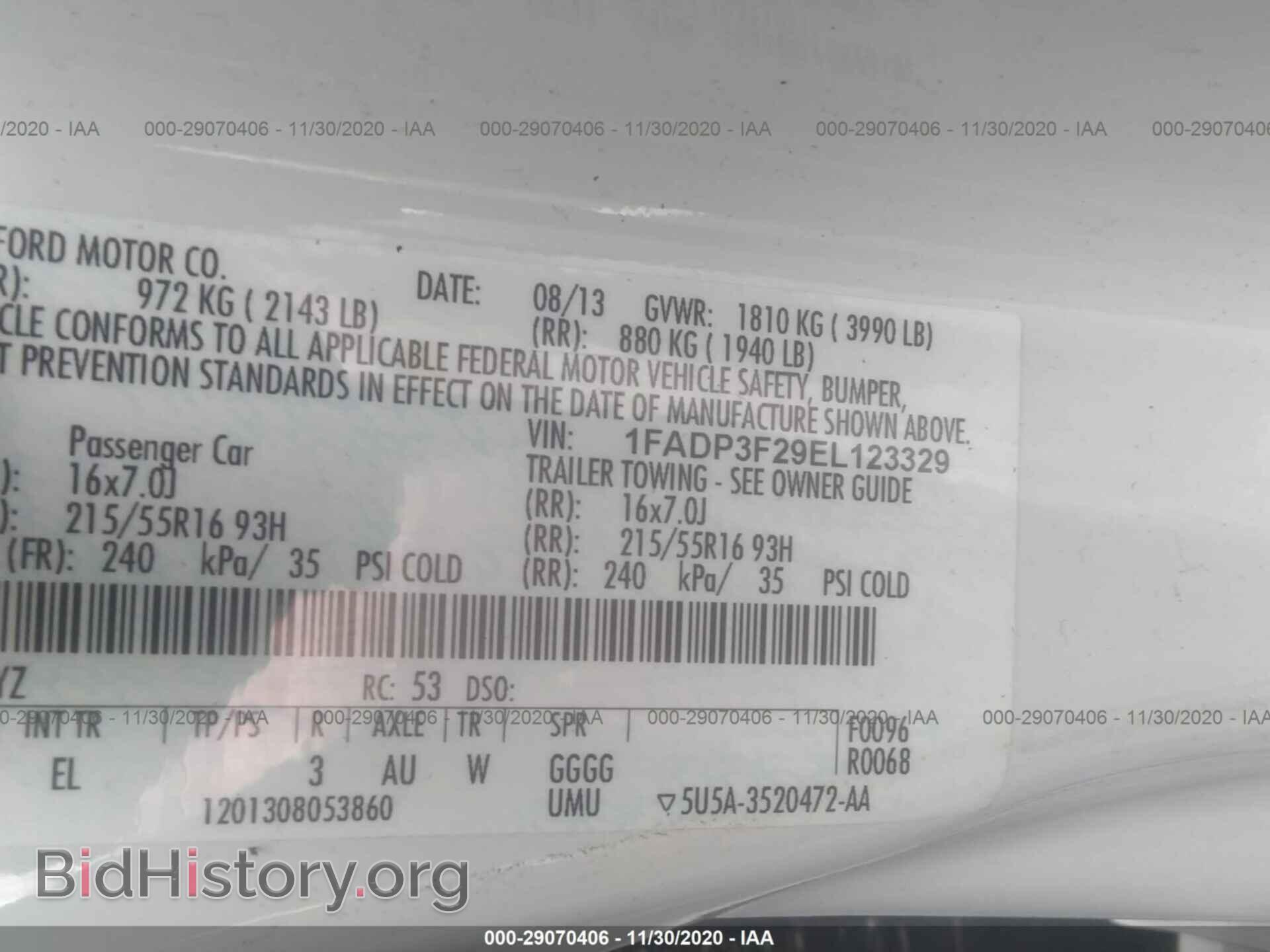 2014 FORD FOCUS - VIN: 1FADP3F29EL123329 - Photo 9