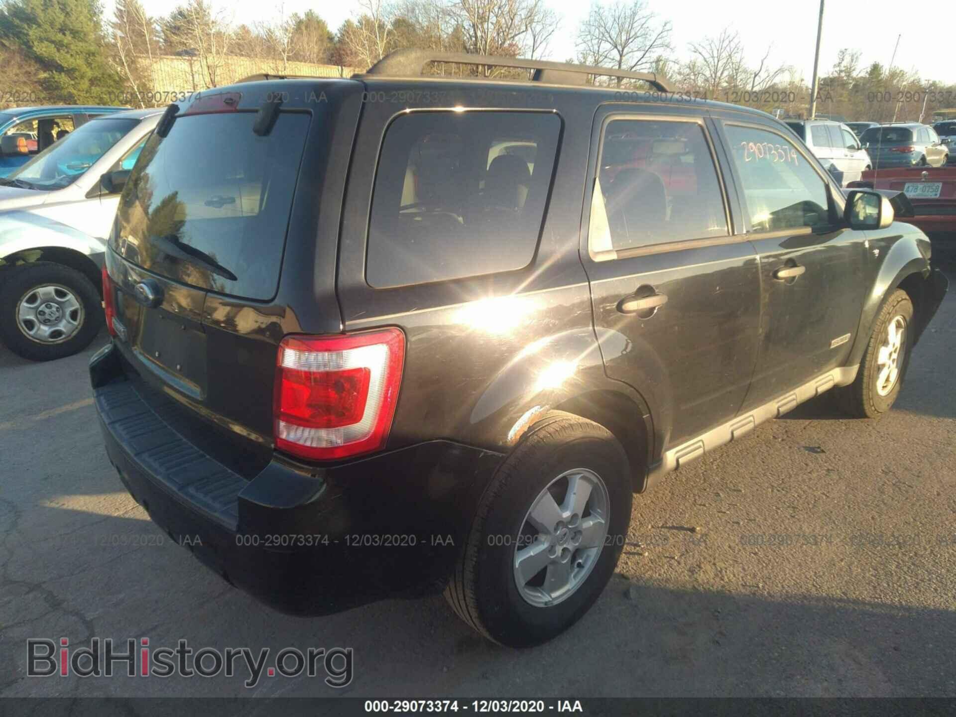 2008 FORD ESCAPE - VIN: 1FMCU03148KC69619 - Фото 4