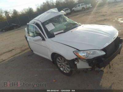 2013 Chrysler 200 Touring, белый — VIN 1C3CCBBB6DN525530, IAAI