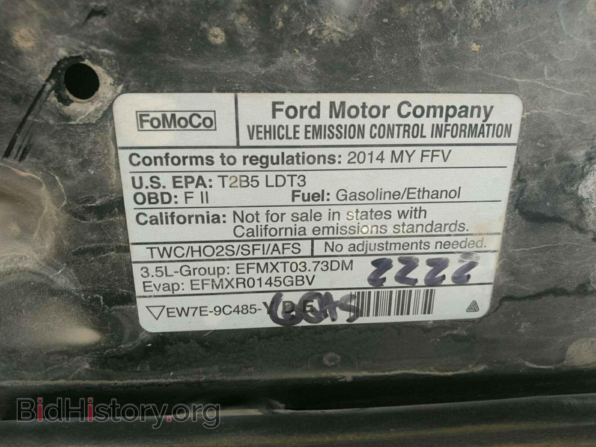 2014 FORD EXPLORER - VIN: 1FM5K8D81EGB59666 - Фото 4