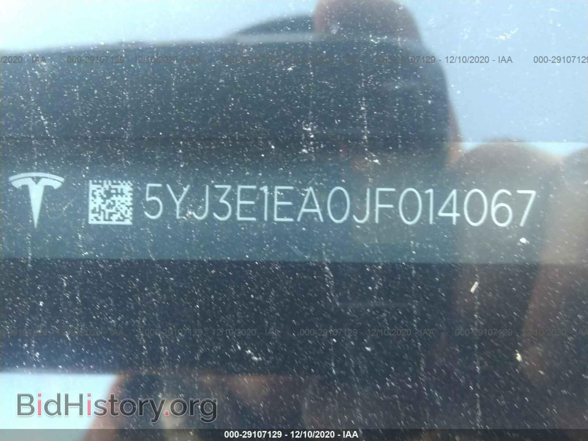 2018 TESLA MODEL 3 - VIN: 5YJ3E1EA0JF014067 - Фото 9
