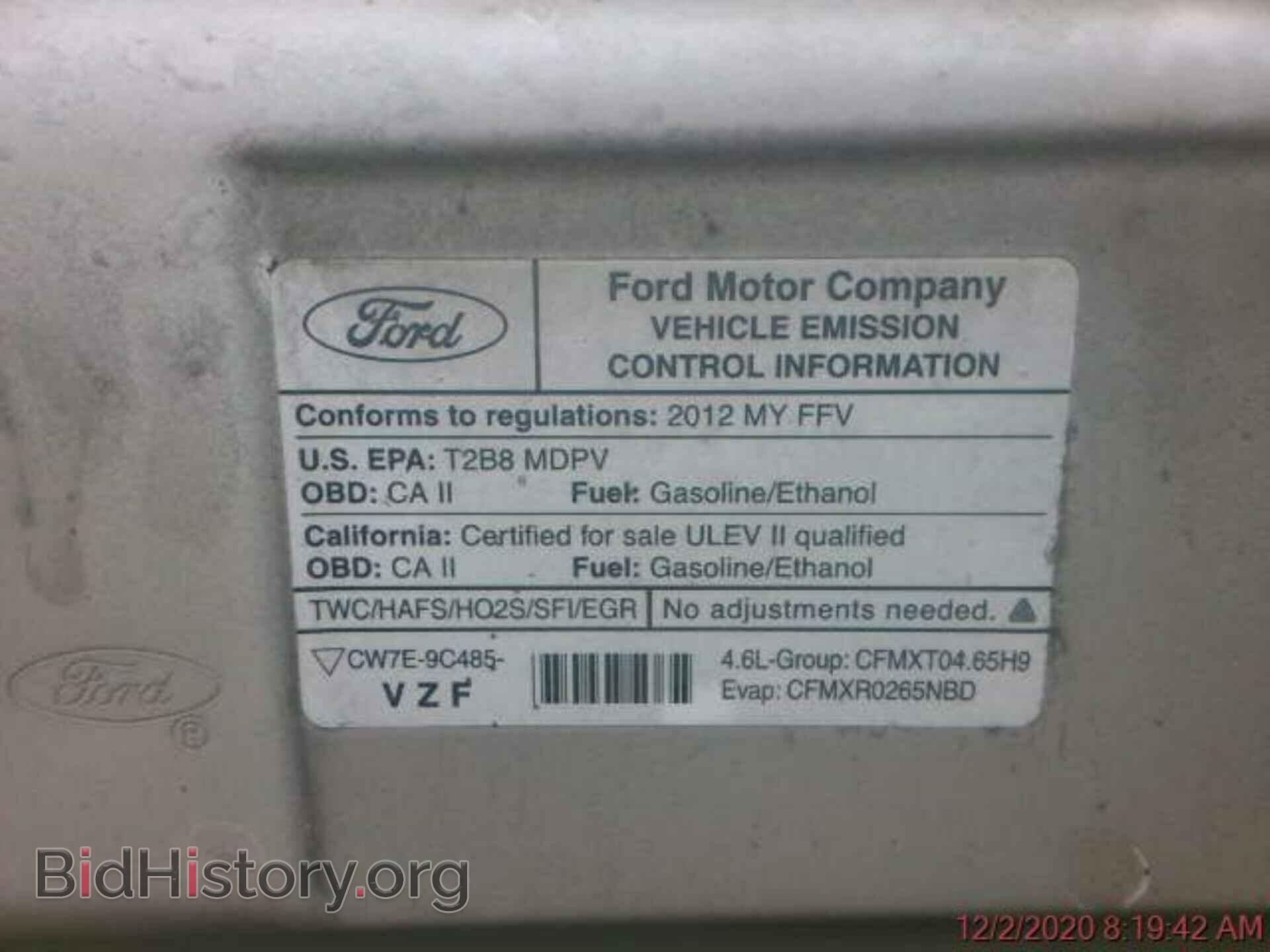 2012 FORD ECONOLINE CARGO VAN - VIN: 1FTNE2EW7CDB08841 - Фото 13