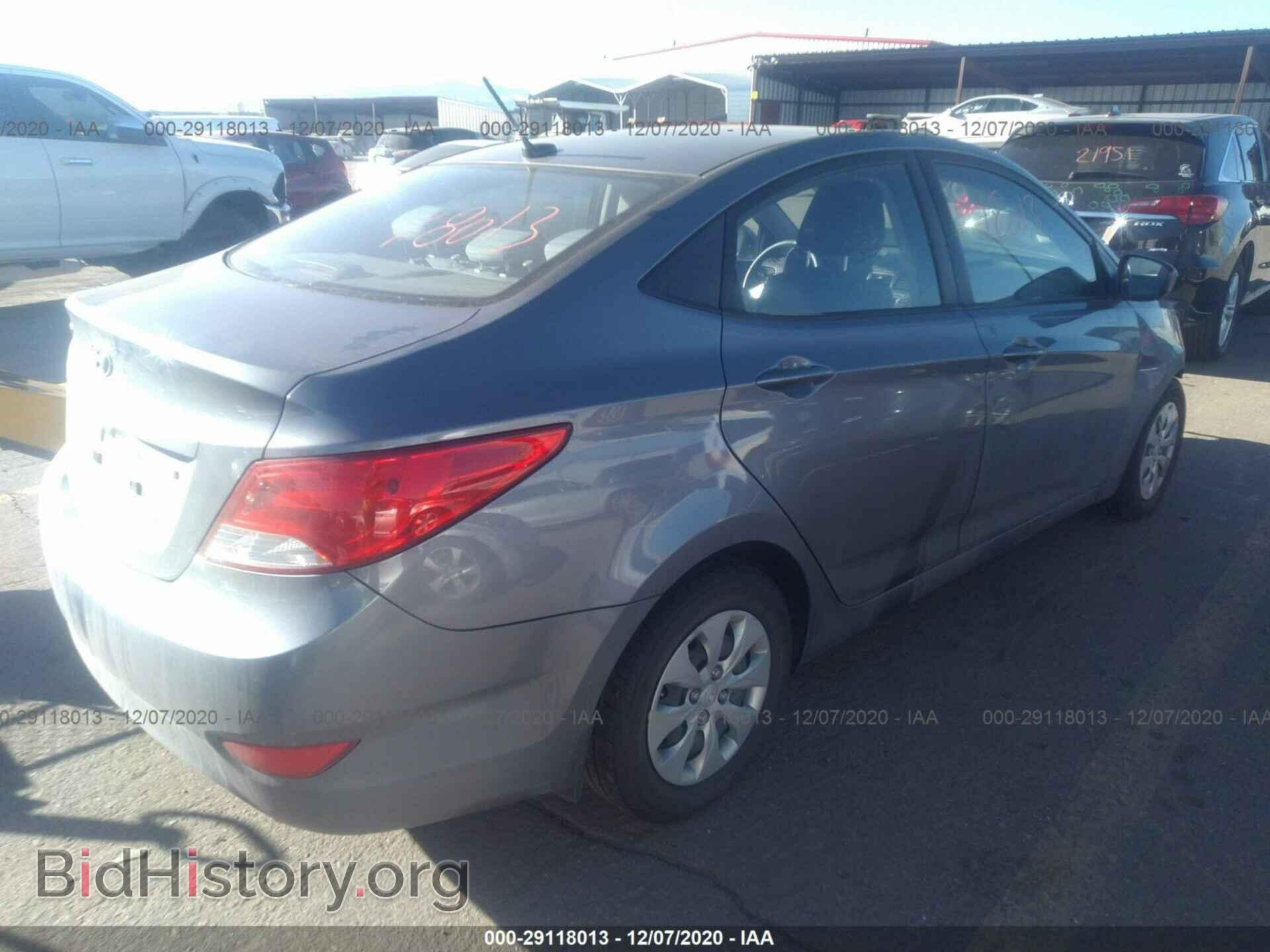 2016 HYUNDAI ACCENT - VIN: KMHCT4AE9GU162018 - Фото 4