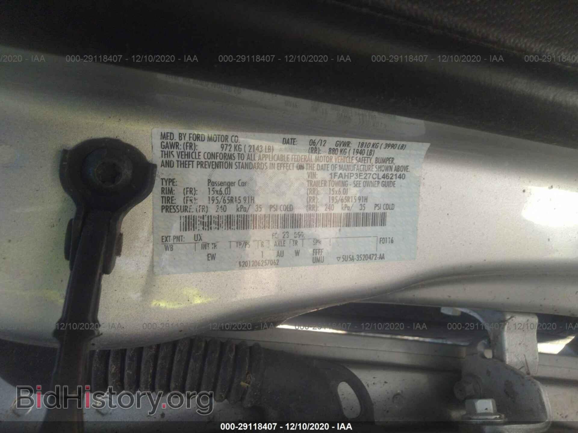 2012 FORD FOCUS - VIN: 1FAHP3E27CL462140 - Photo 9