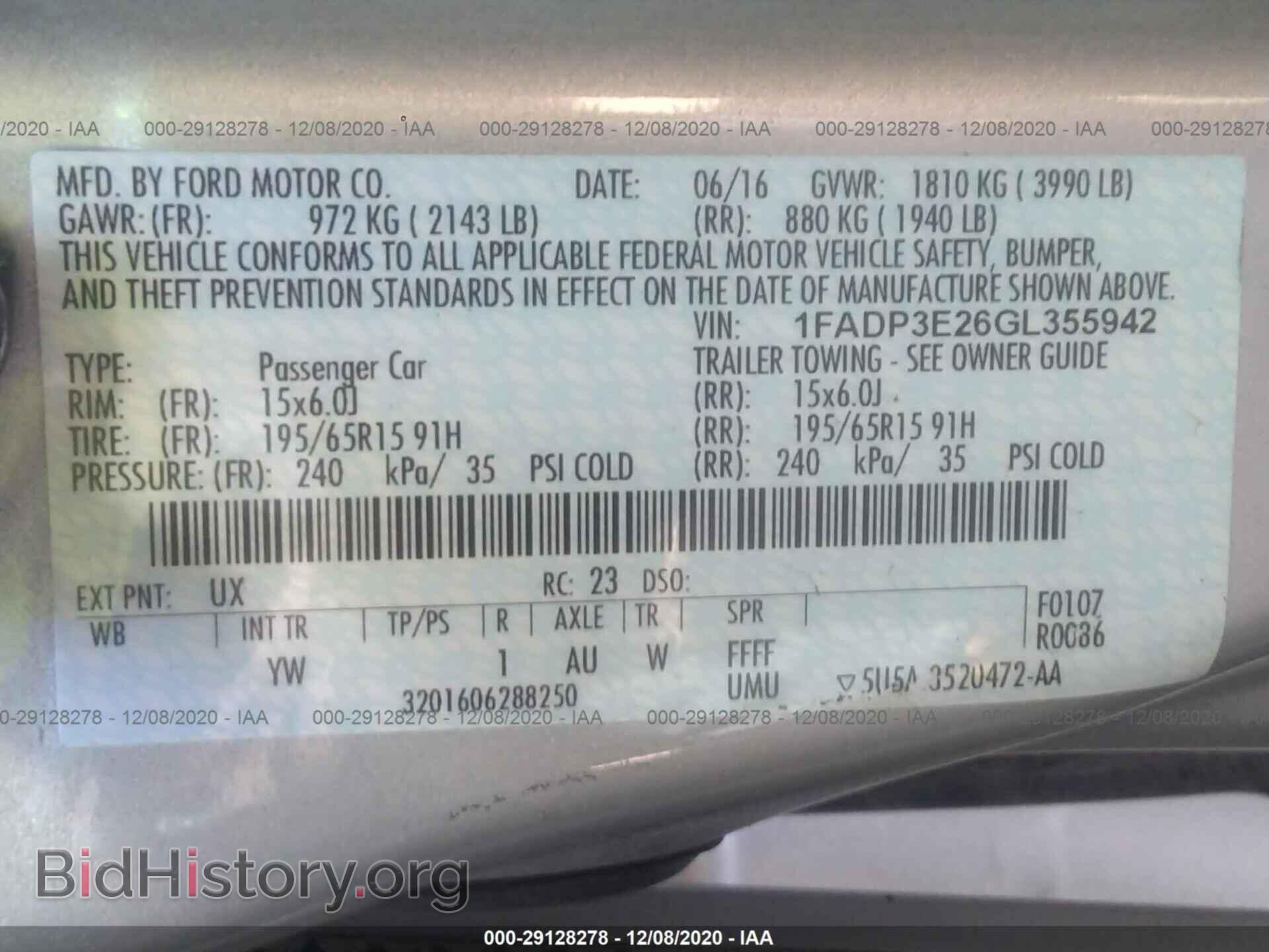 2016 FORD FOCUS - VIN: 1FADP3E26GL355942 - Фото 9