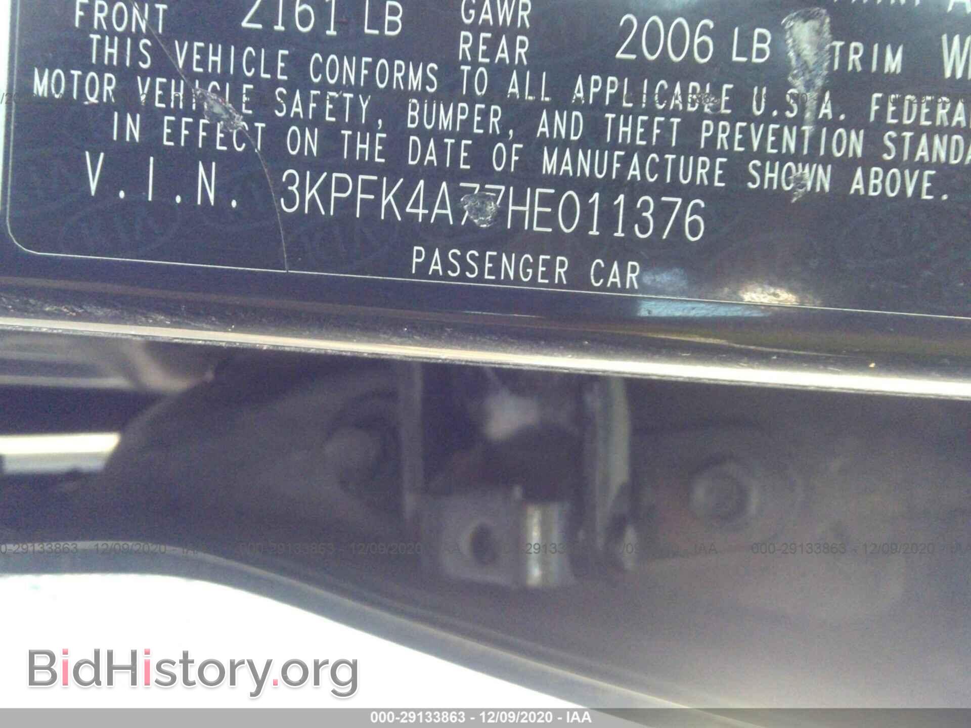 2017 KIA FORTE - VIN: 3KPFK4A77HE011376 - Фото 9