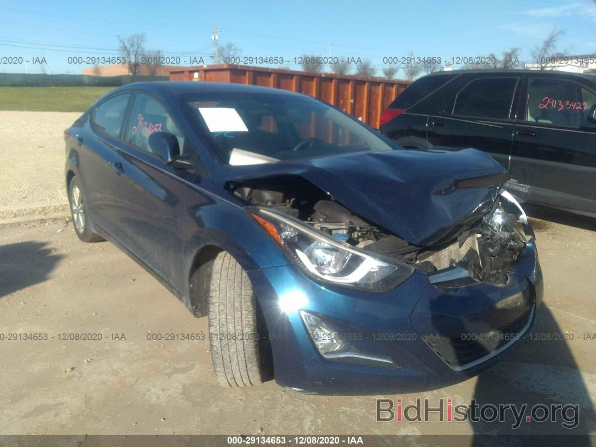 Photo 5NPDH4AE0GH655994 - HYUNDAI ELANTRA 2016