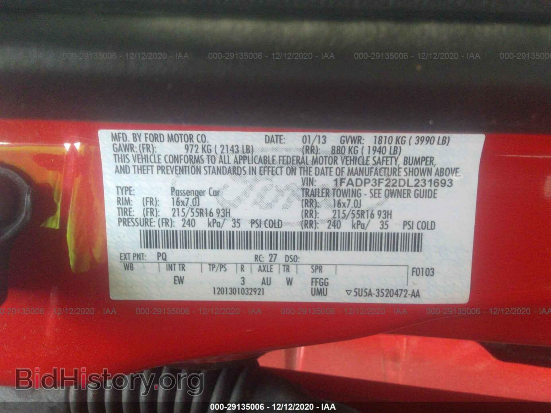 2013 FORD FOCUS - VIN: 1FADP3F22DL231693 - Photo 9