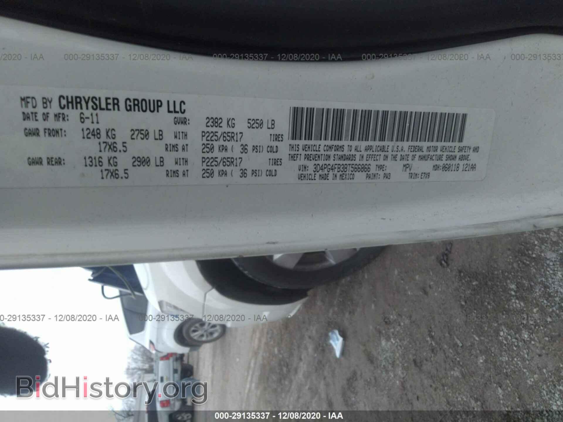 2011 DODGE JOURNEY - VIN: 3D4PG4FB3BT566866 - Фото 9