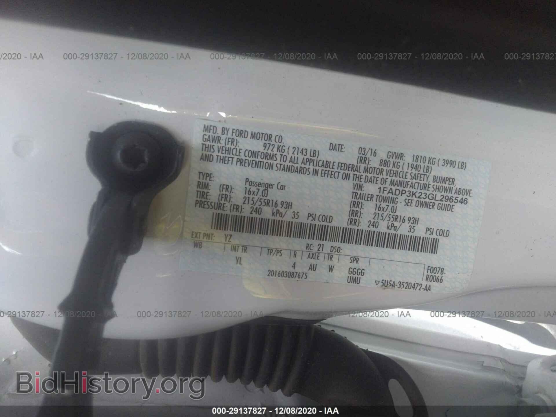 2016 FORD FOCUS - VIN: 1FADP3K23GL296546 - Photo 9