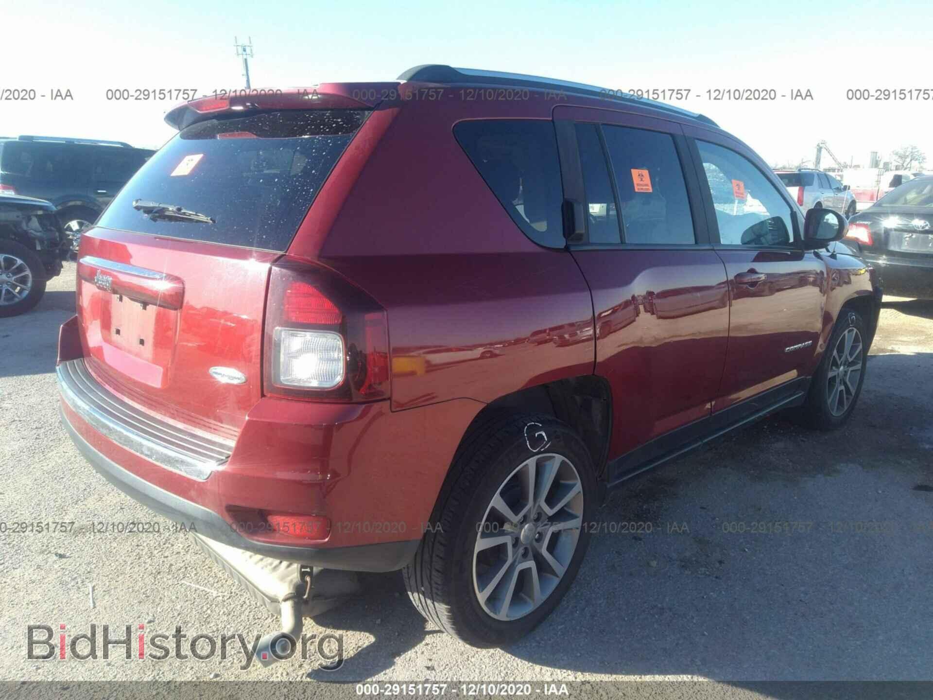 2016 JEEP COMPASS - VIN: 1C4NJCEA4GD563125 - Фото 4