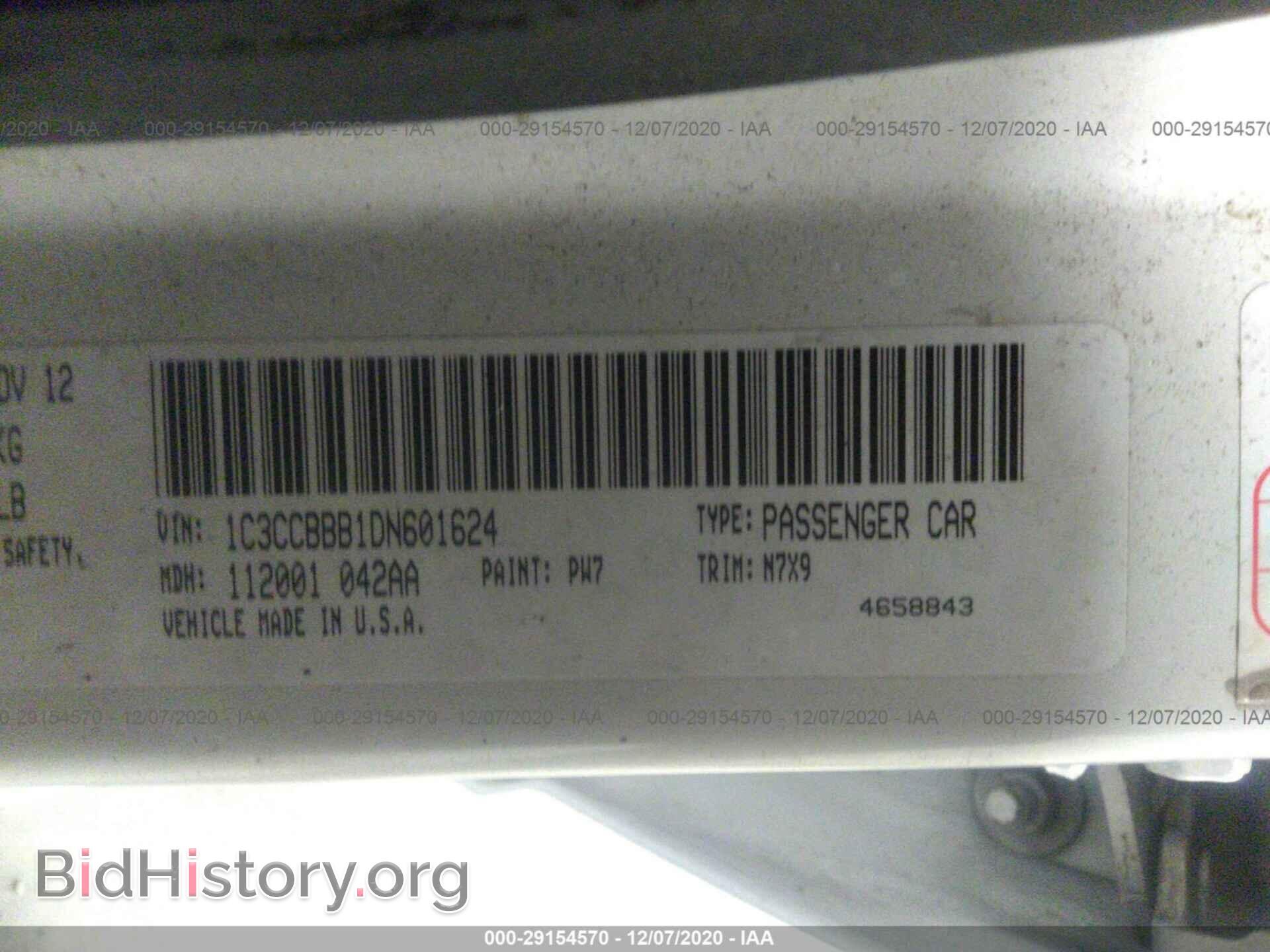 2013 CHRYSLER 200 - VIN: 1C3CCBBB1DN601624 - Фото 9