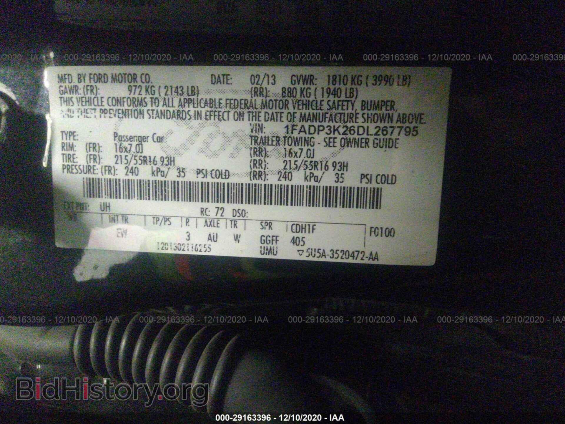 2013 FORD FOCUS - VIN: 1FADP3K26DL267795 - Фото 9