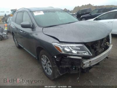 2016 Nissan PATHFINDER SV, gray — VIN 5N1AR2MN8GC614410, IAAI