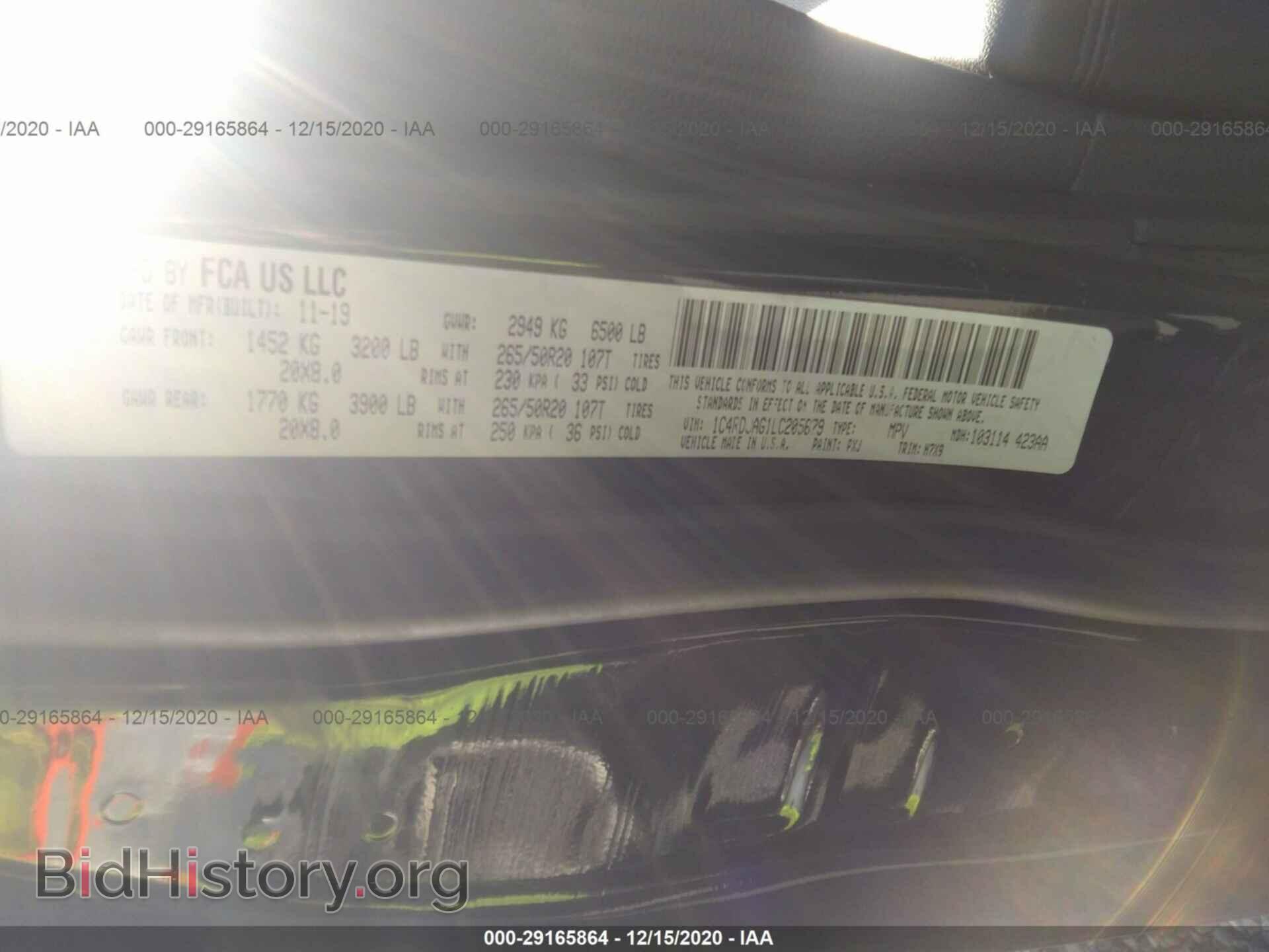 2020 DODGE DURANGO - VIN: 1C4RDJAG1LC205679 - Фото 9