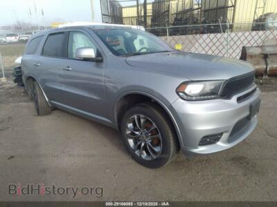 2019 Dodge DURANGO GT Plus, silver — VIN 1C4RDJDG6KC743997, IAAI