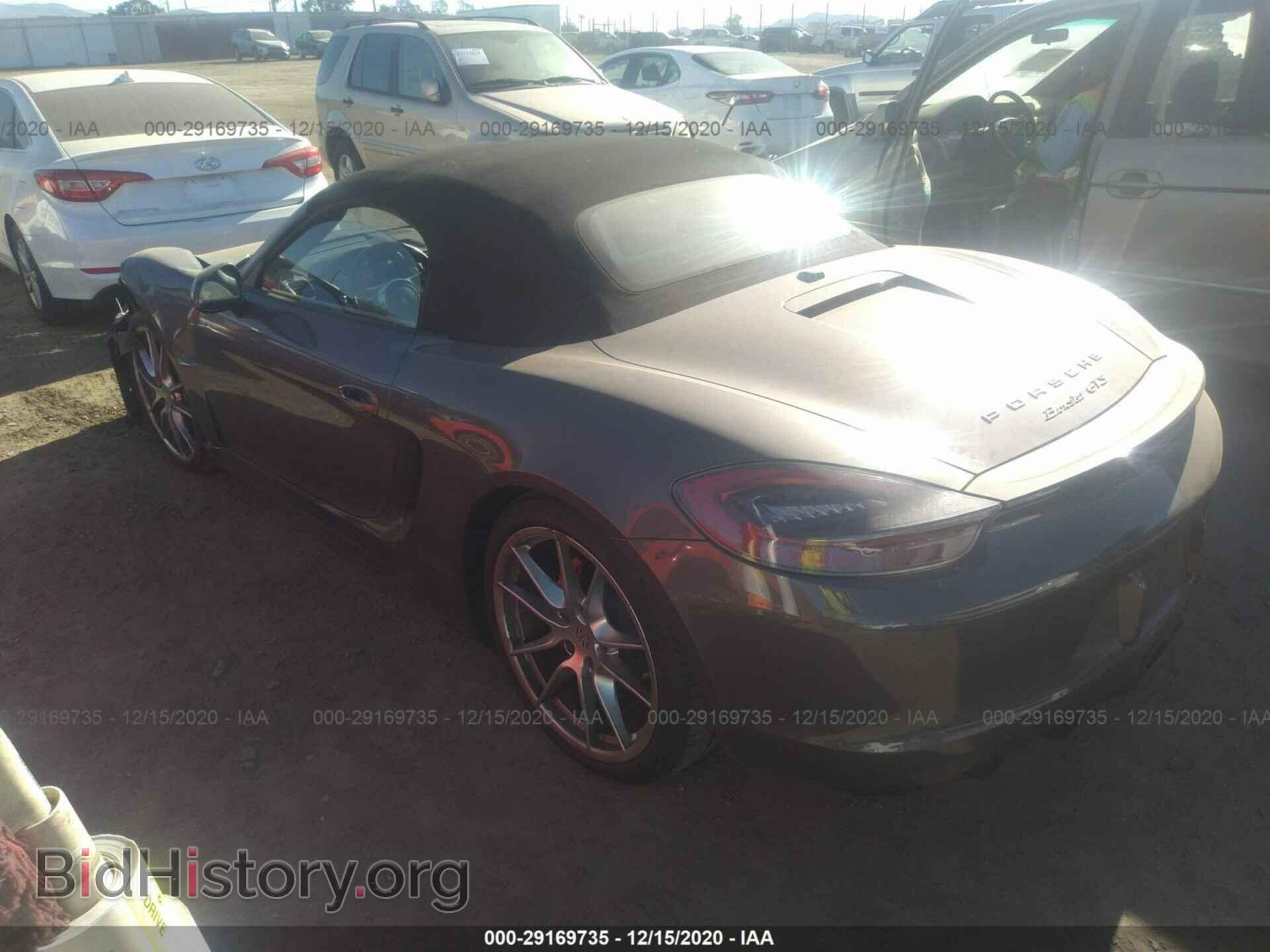 2016 PORSCHE BOXSTER - VIN: WP0CB2A86GS140429 - Фото 3