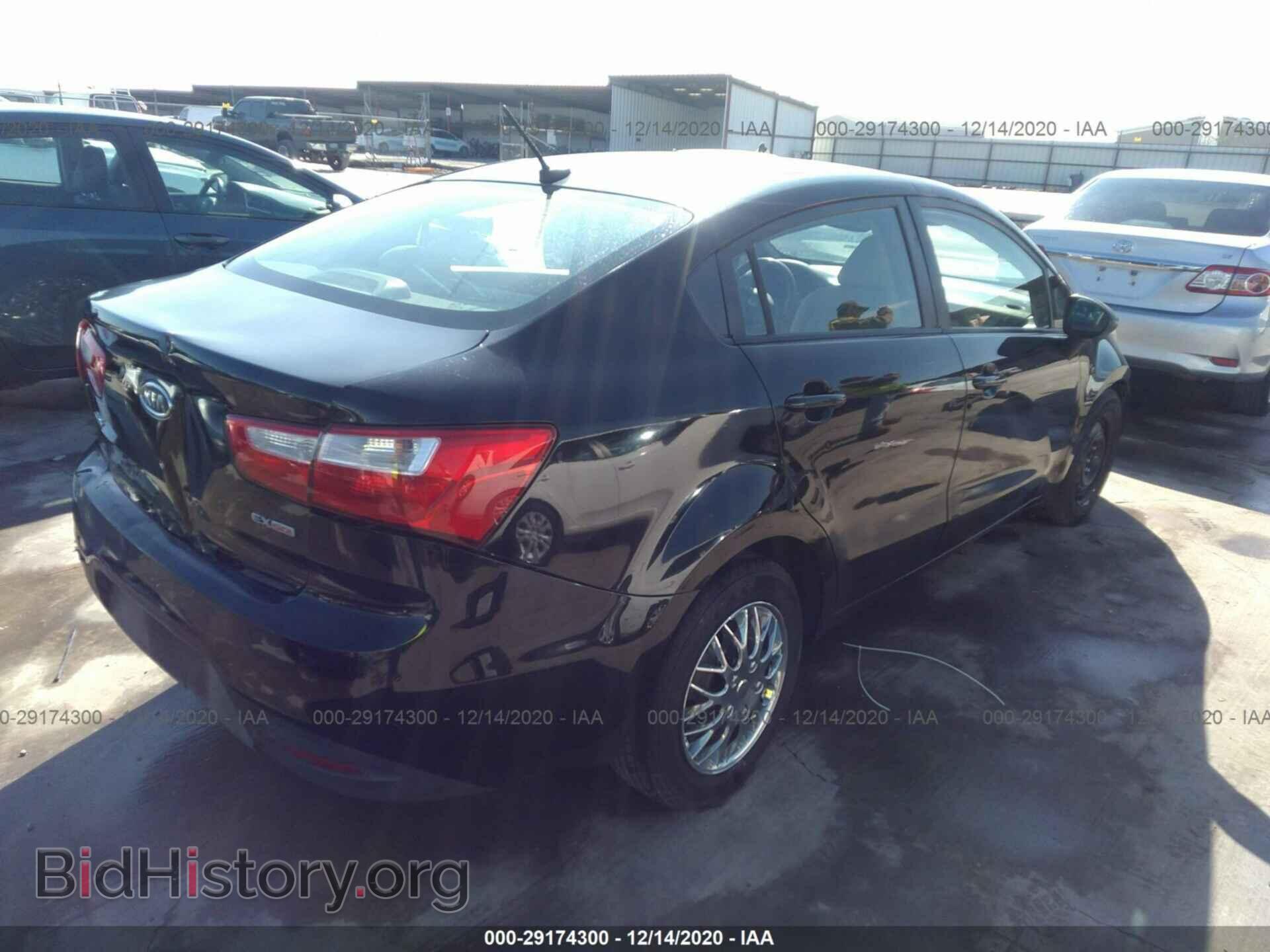 2012 KIA RIO - VIN: KNADN4A33C6046620 - Фото 4