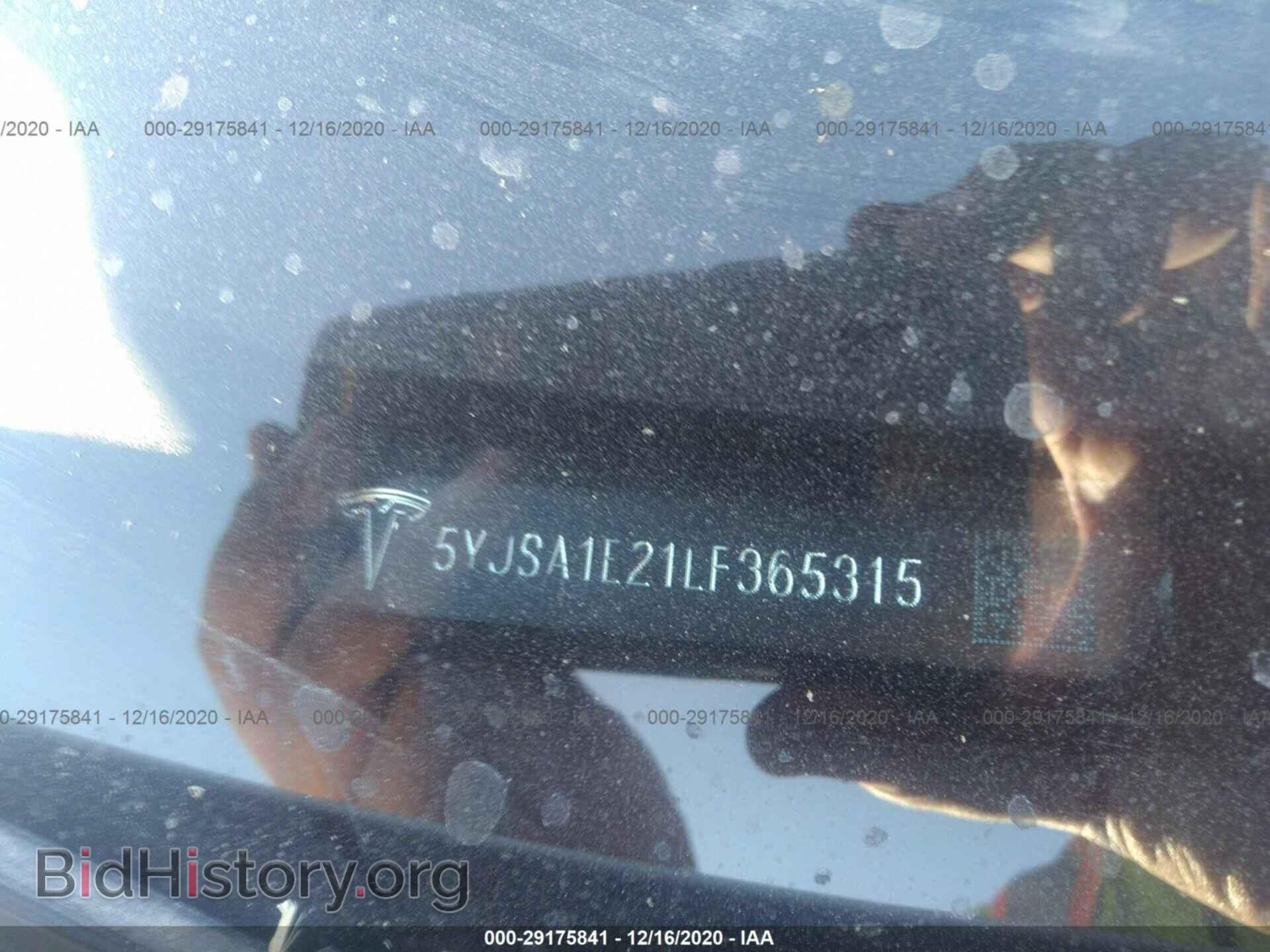 2020 TESLA MODEL S - VIN: 5YJSA1E21LF365315 - Photo 9