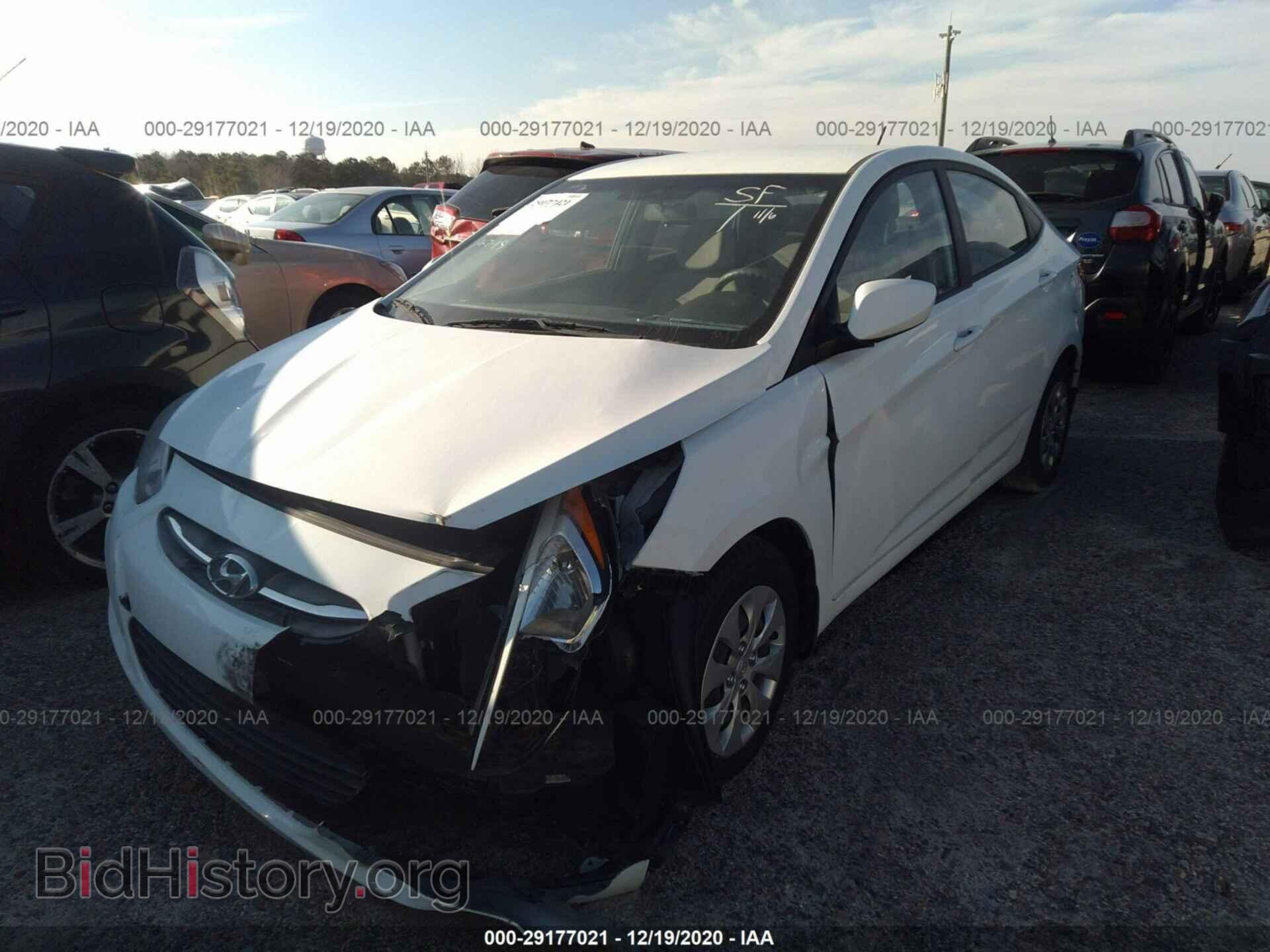 2016 HYUNDAI ACCENT - VIN: KMHCT4AE6GU080537 - Фото 2