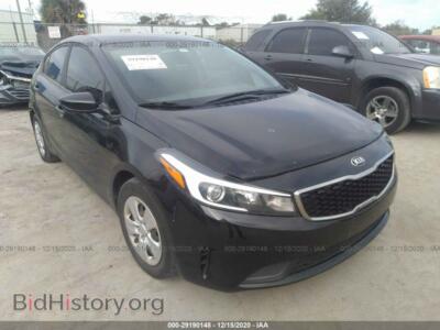 2017 Kia FORTE LX, черный — VIN 3KPFK4A73HE081232, IAAI