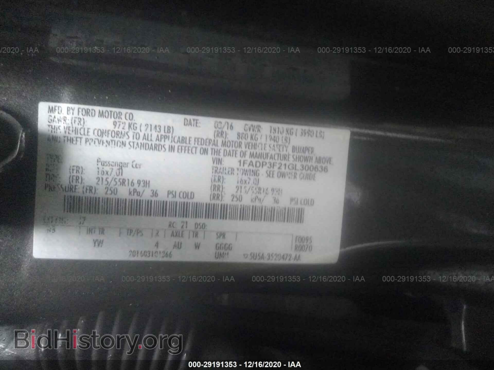 2016 FORD FOCUS - VIN: 1FADP3F21GL300636 - Photo 9