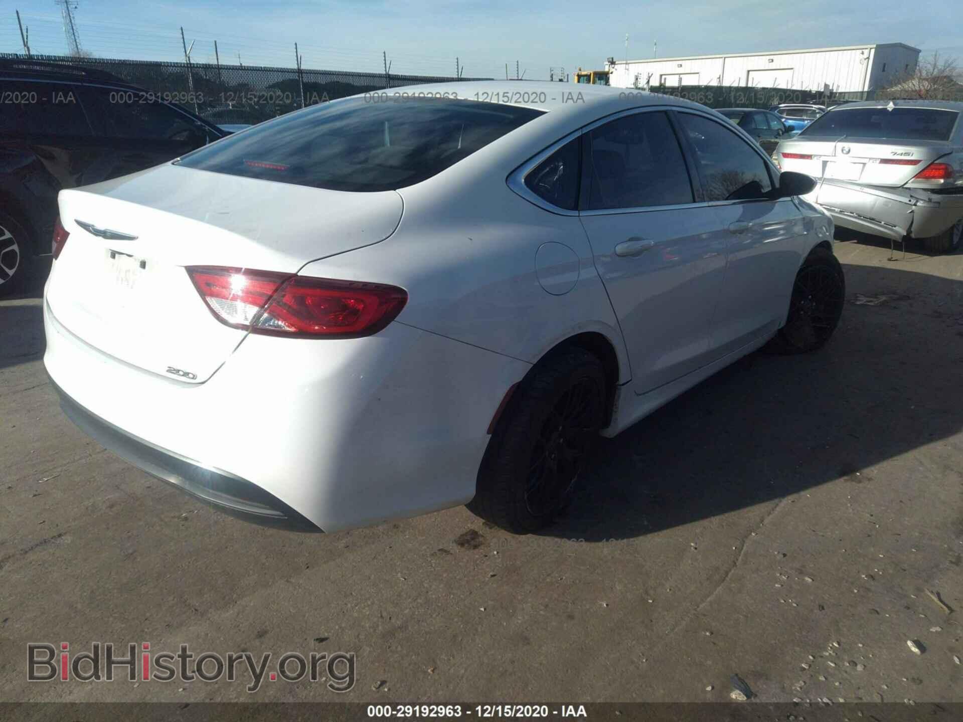 2016 CHRYSLER 200 - VIN: 1C3CCCFB5GN194816 - Фото 4