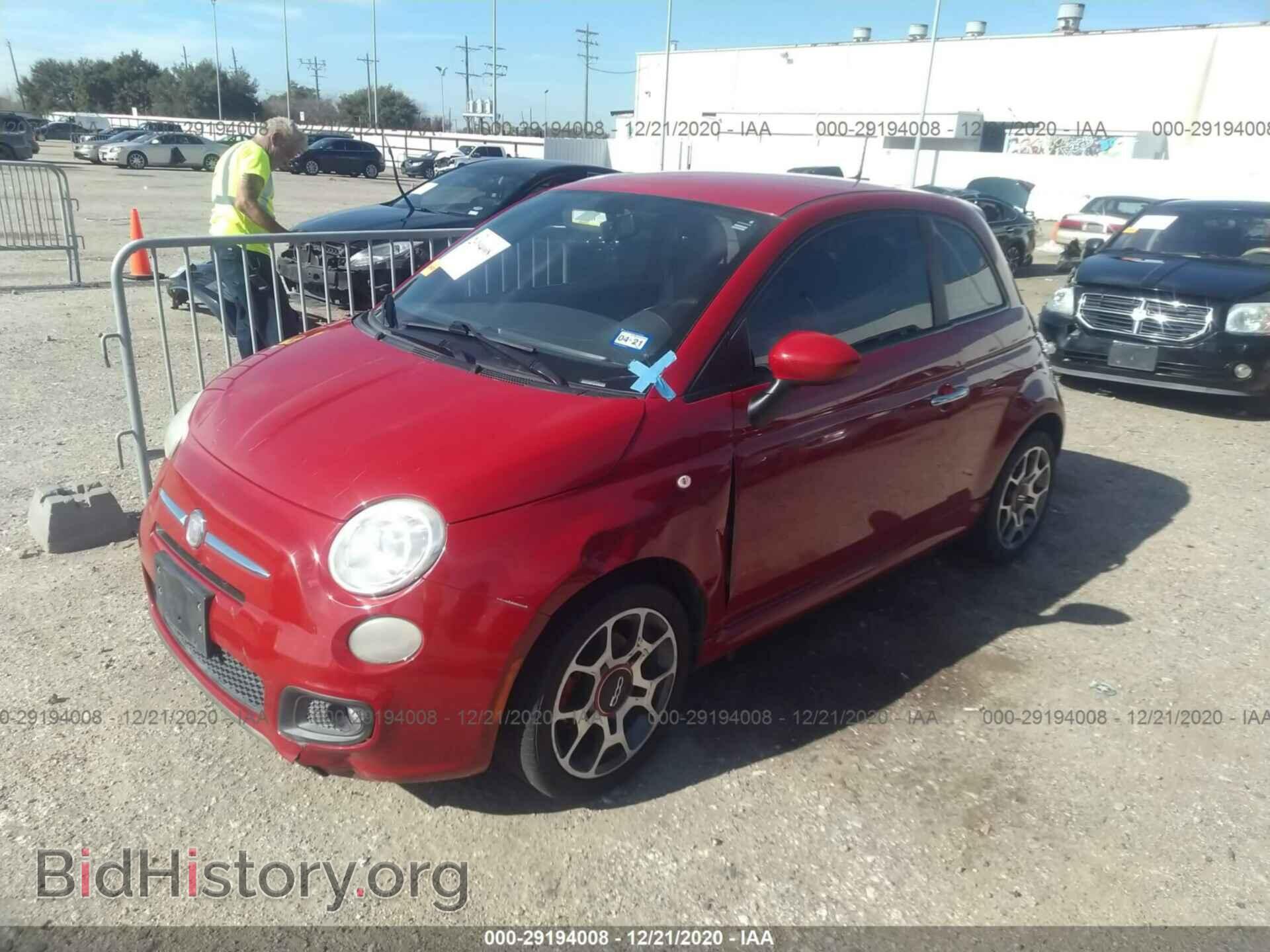 2012 FIAT 500 - VIN: 3C3CFFBR1CT145098 - Фото 2