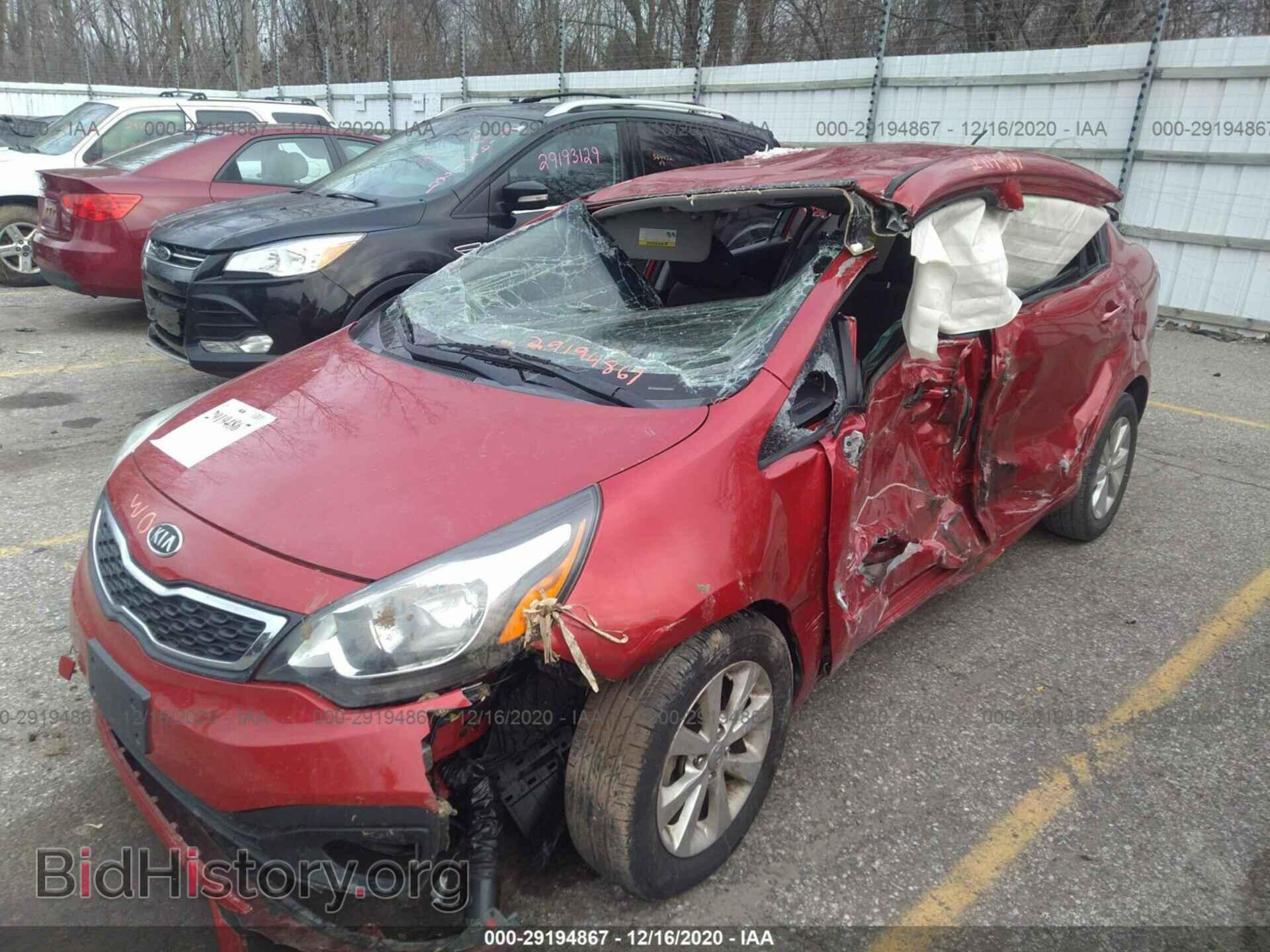 2013 KIA RIO - VIN: KNADN4A35D6130617 - Фото 2